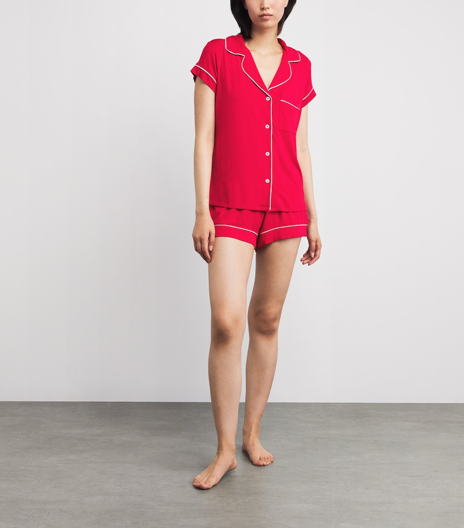 Gisele Short Pyjama Set HOLLY RED/IVORY Image 2
