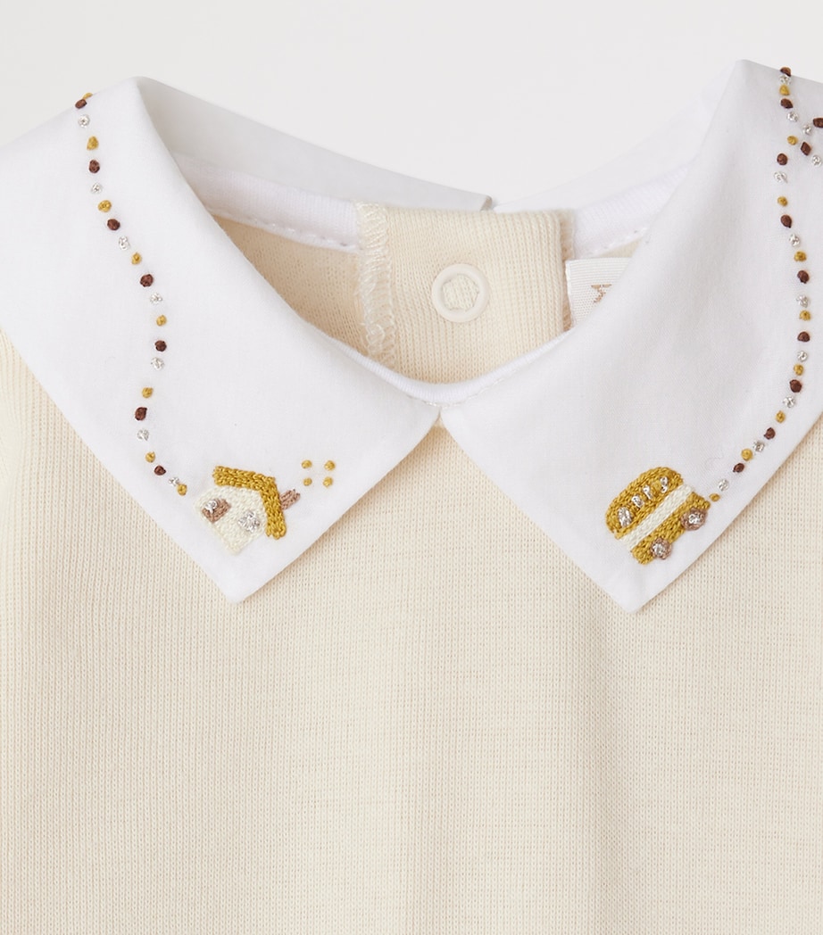 Organic Cotton Collared Bodysuit (1-24 Months) SABLE Image 3