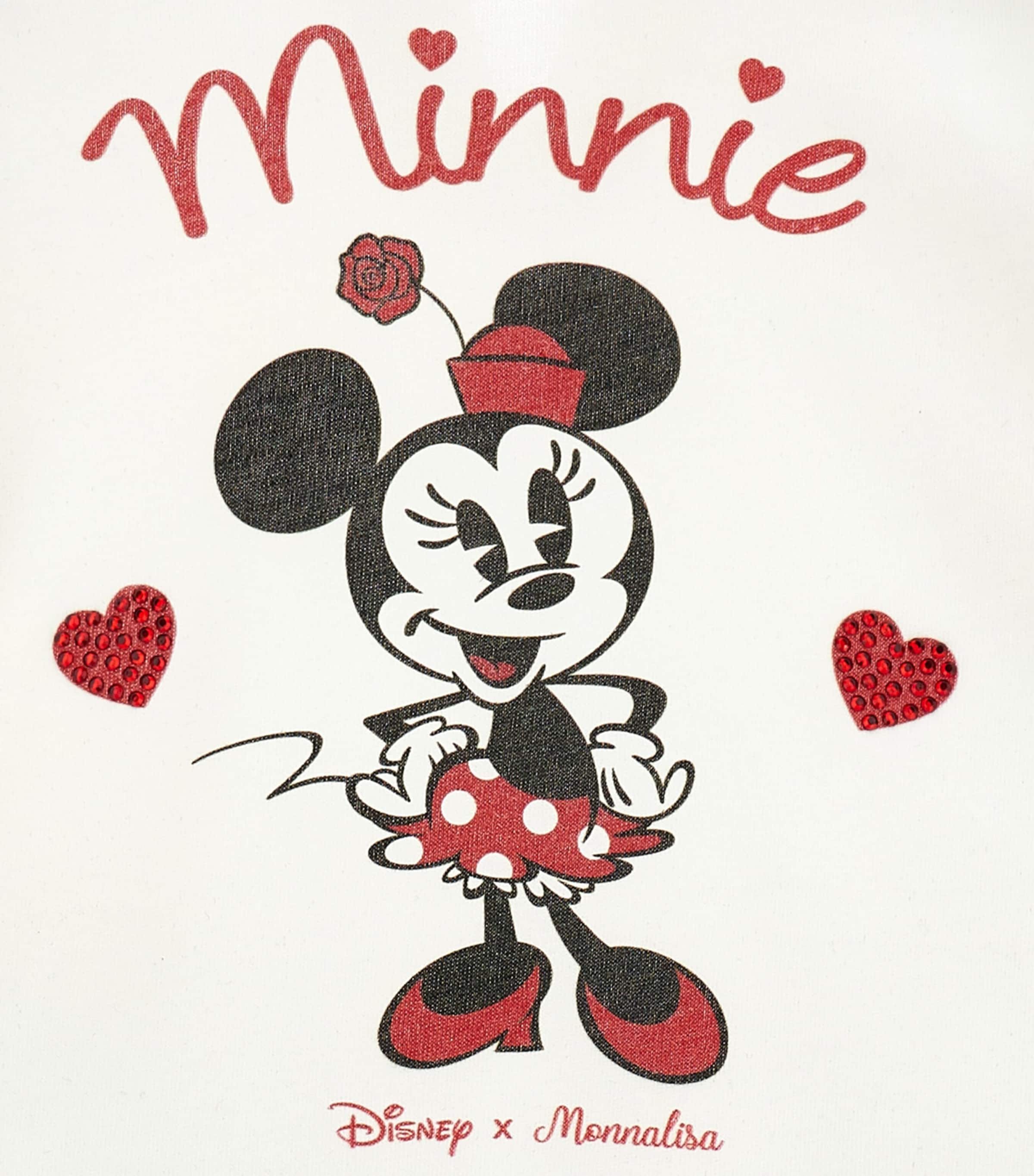 x Disney Rhinestone Minnie Mouse T-Shirt (3-36 Months) PANNA Image 3