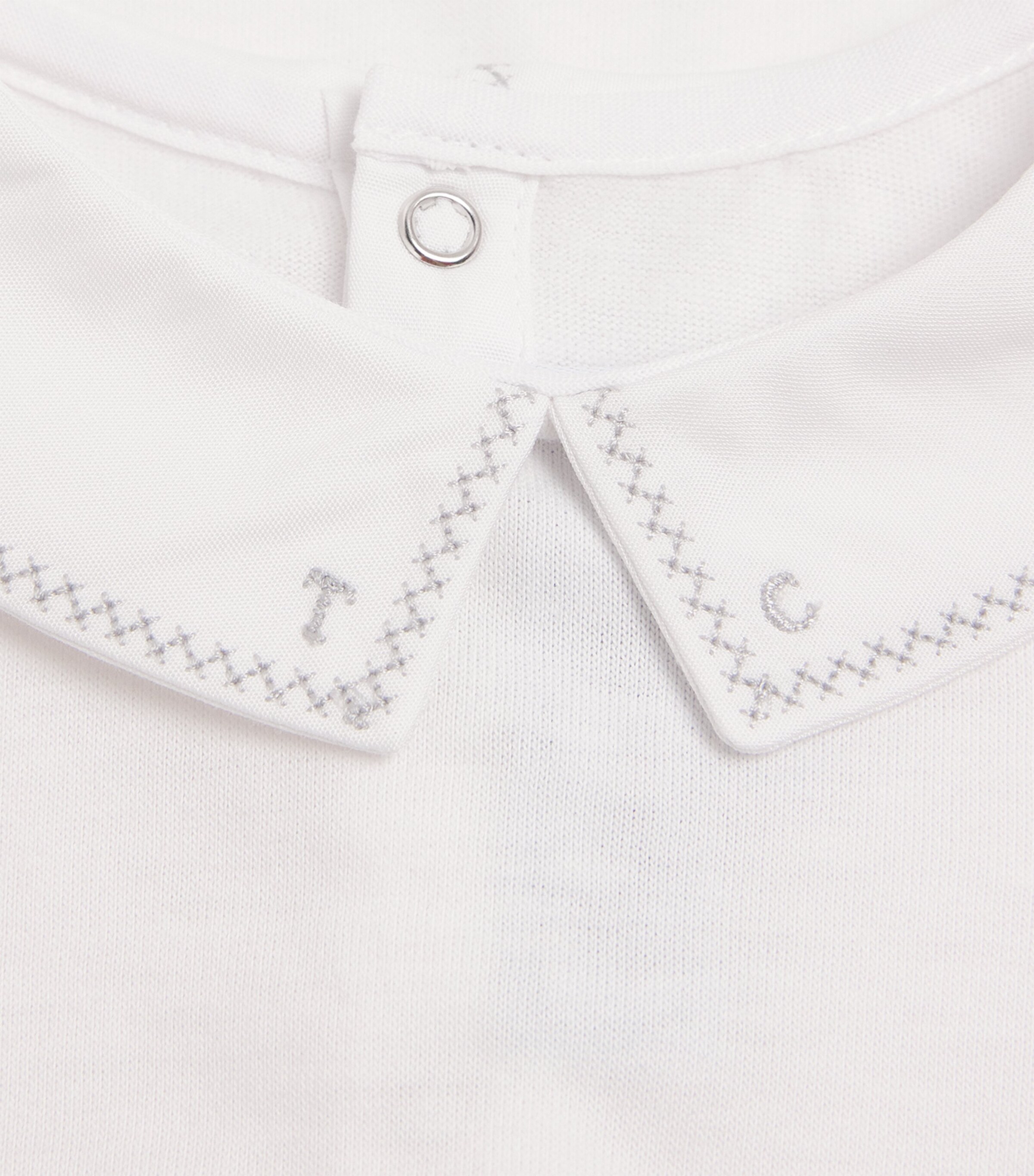 Tartine et Chocolat Embroidered All-In-One (1-36 Months) Blanc Image 3