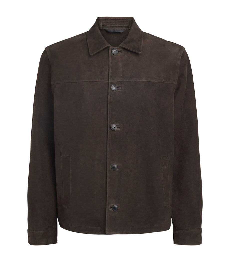Suede Field Jacket BRGZ DARK BROWN26 Image 1