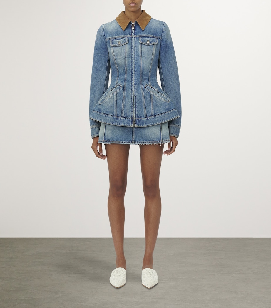 Peplum Denim Jacket 4315 Image 2