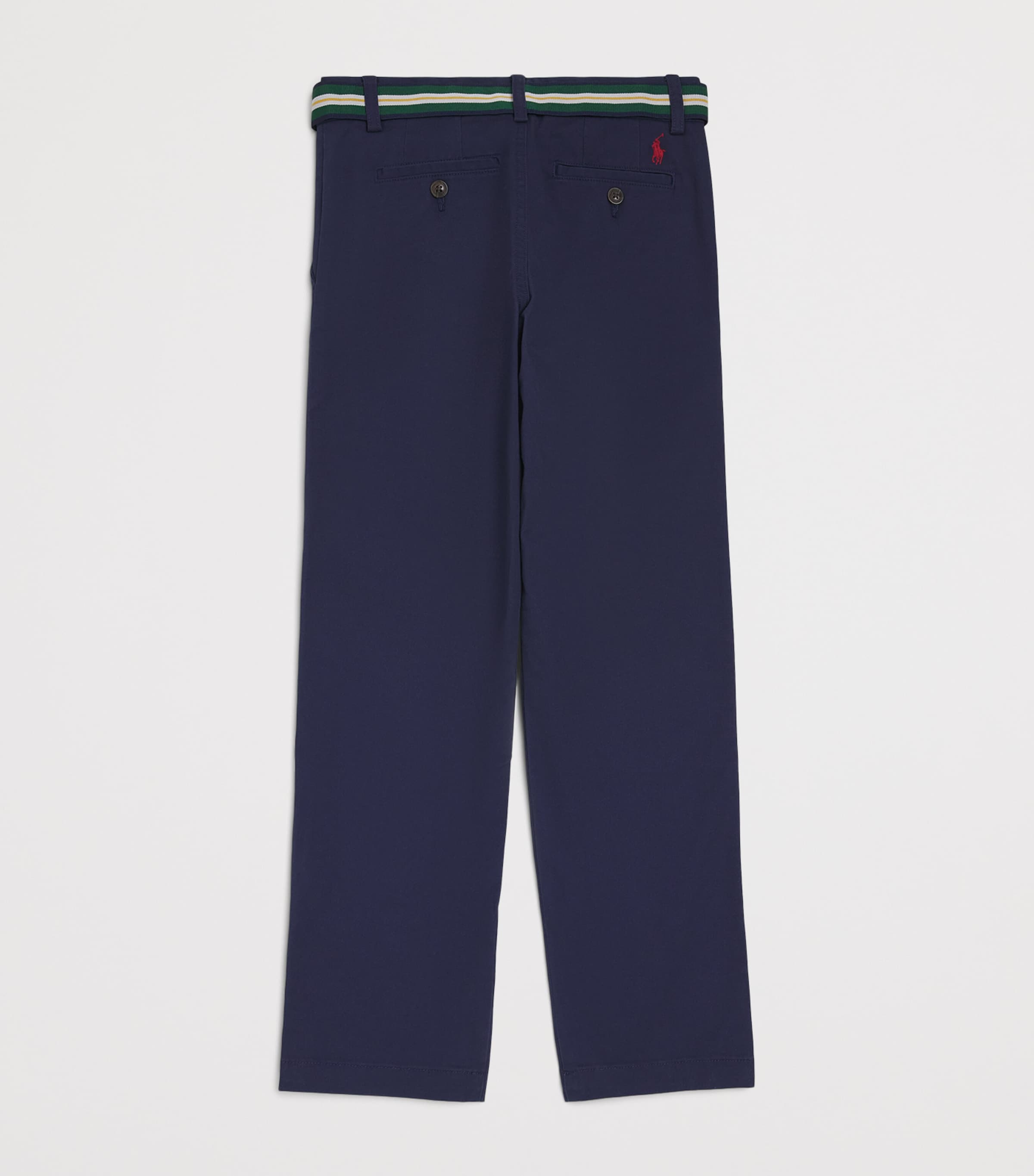 Ralph Lauren Kids Stretch-Cotton Belted Bedford Trousers (8-16 Years) Newport Navy Image 2