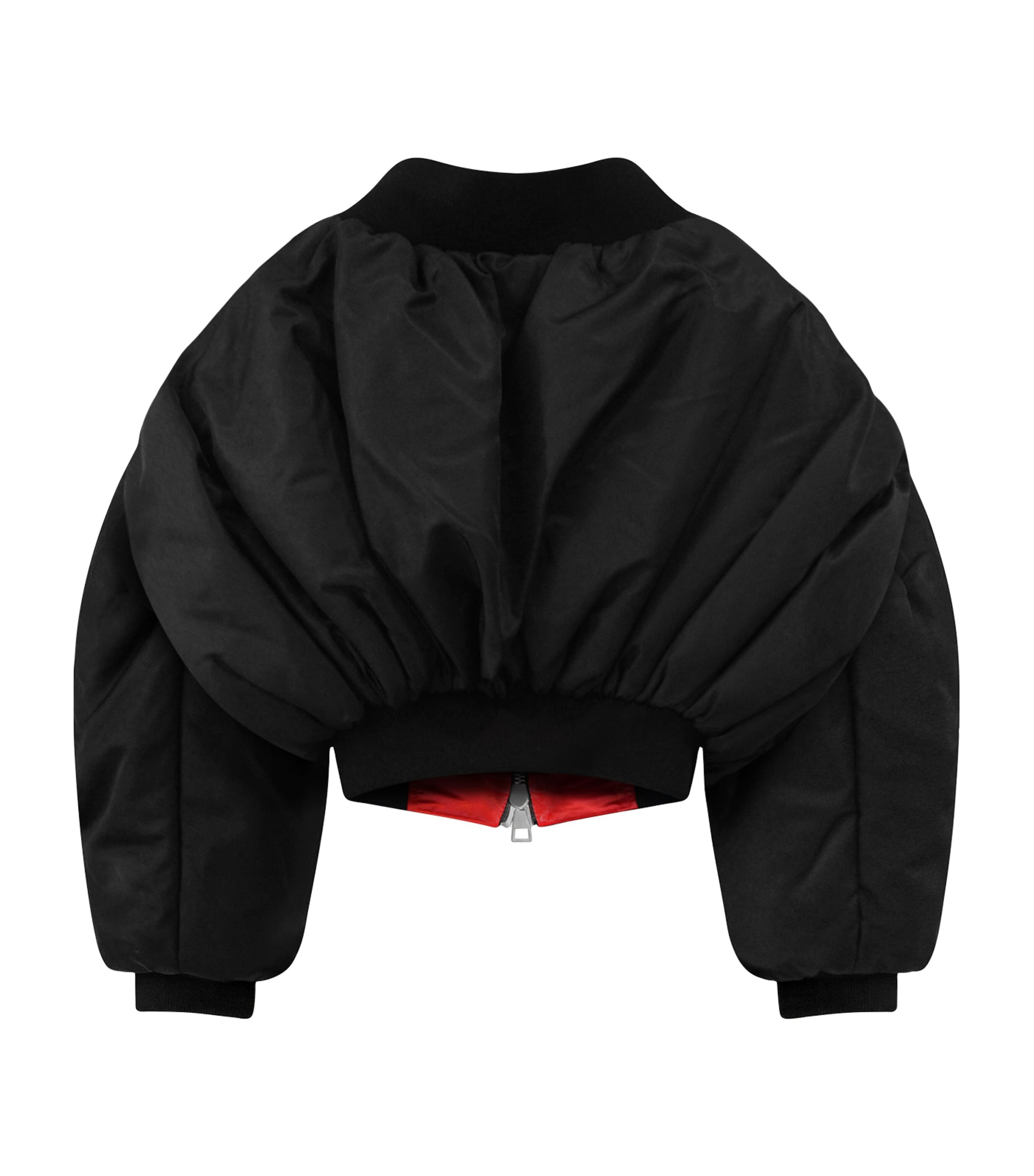 Givenchy Womens Cropped Cocoon Bomber Jacket Image 2
