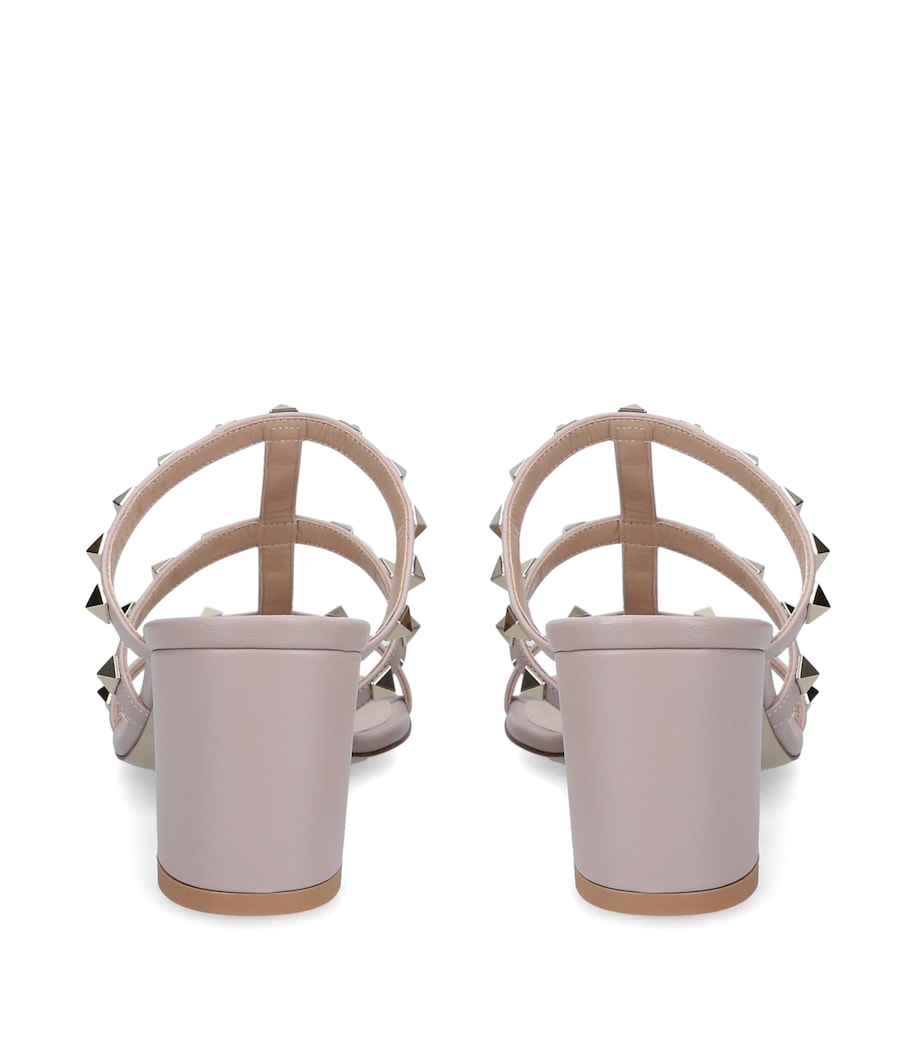 Valentino Garavani Rockstud Mule Sandals 60 CHAMPAGNE Image 3
