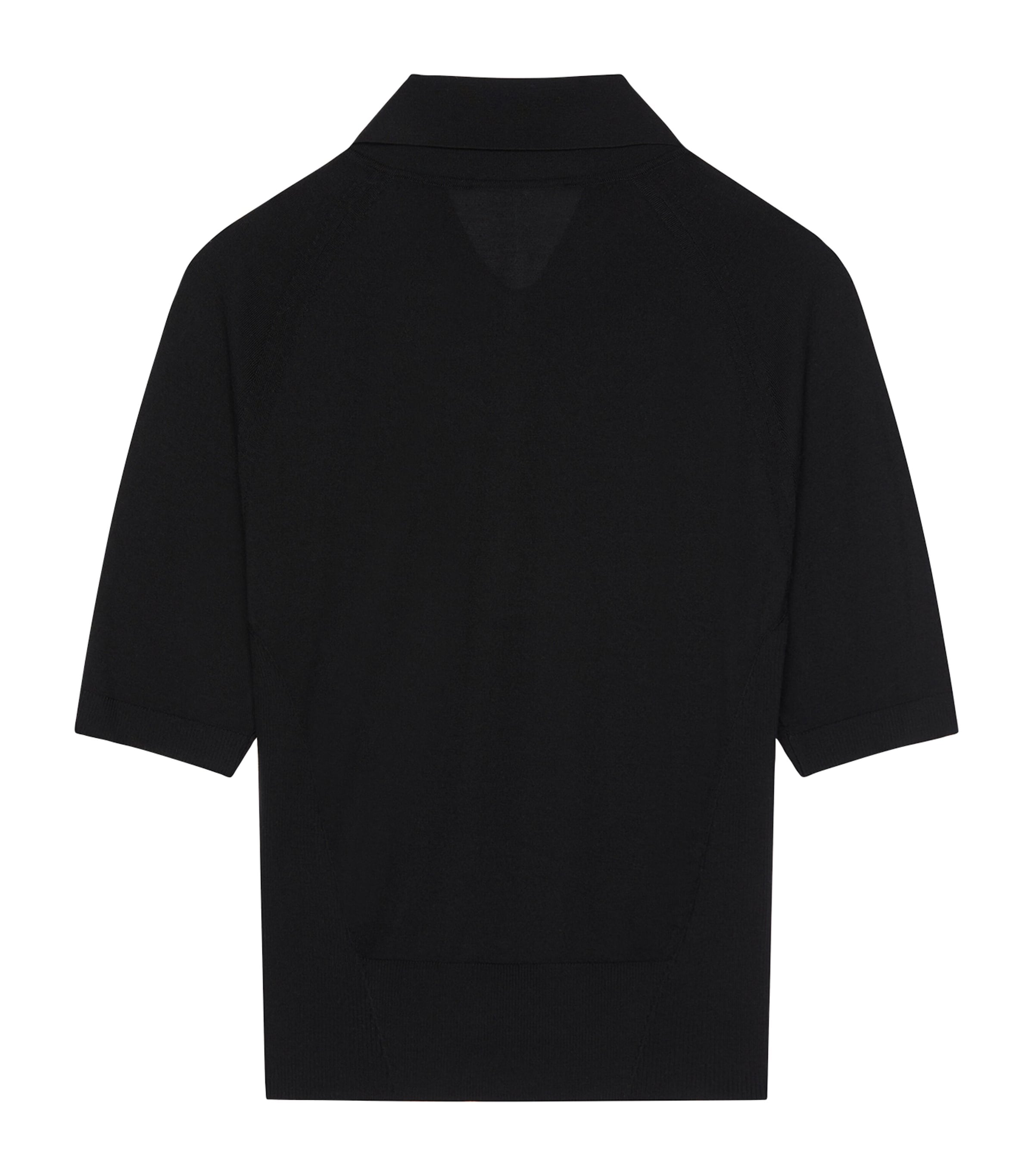 Givenchy Womens Wool Logo Polo Shirt Black Image 5