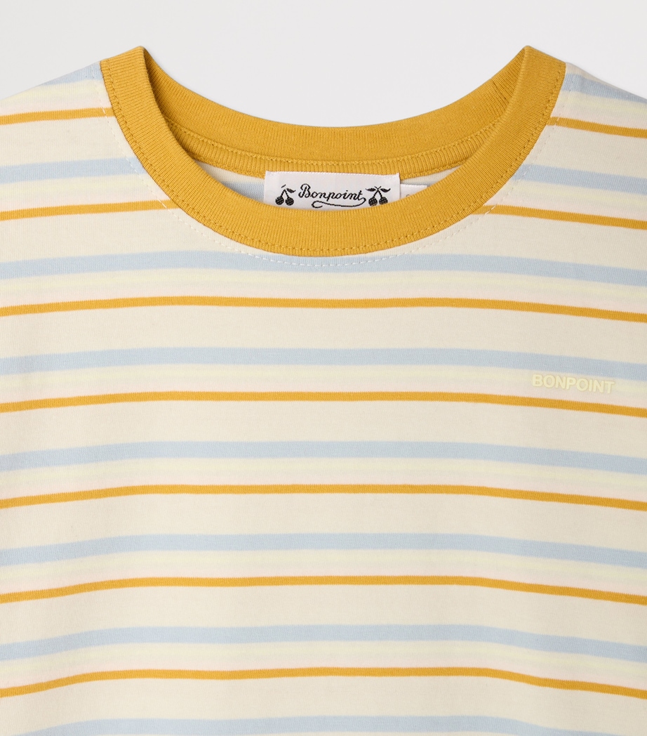 Bonpoint Cotton Stripe T-Shirt (6-18 Months) Ra Multicolore Image 3
