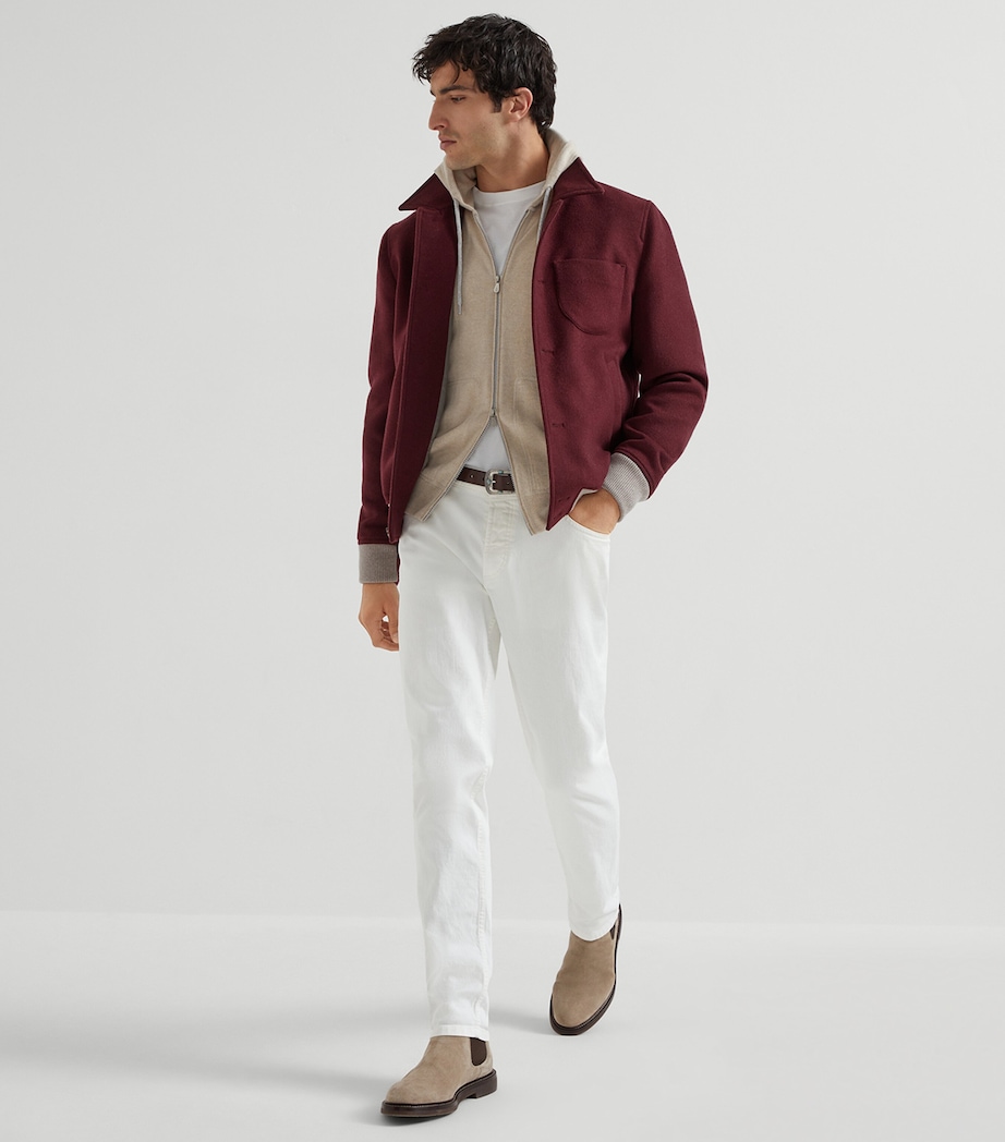 Cashmere Zip-Up Hoodie CS396 Image 4