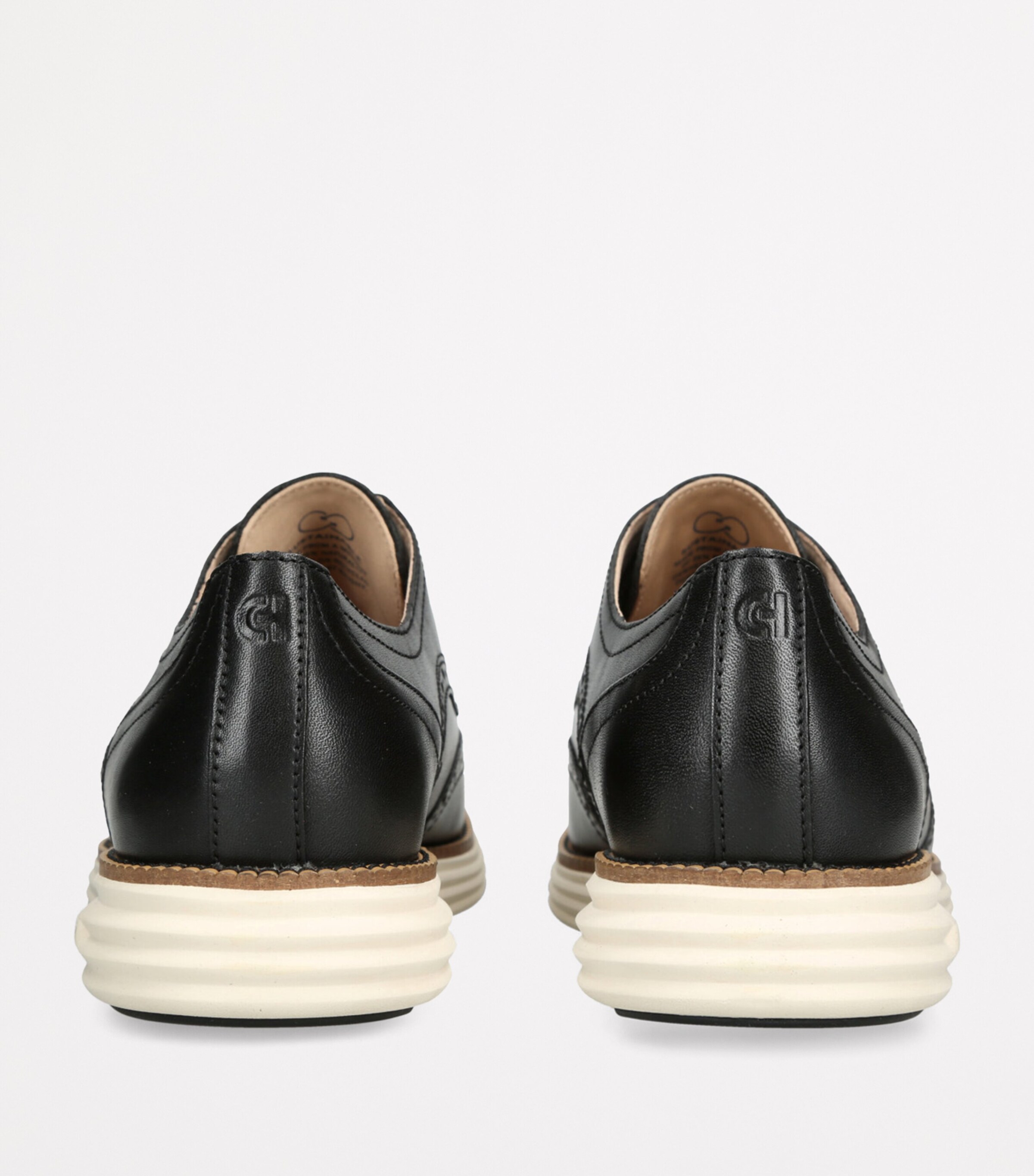 Cole Haan Mens ØriginalGrand Remastered Wingtip Oxford Shoes Blk/white Image 2