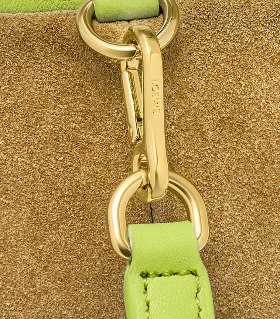 Mini Snakeskin Scales Flamenco Clutch GREEN BEAN Image 8