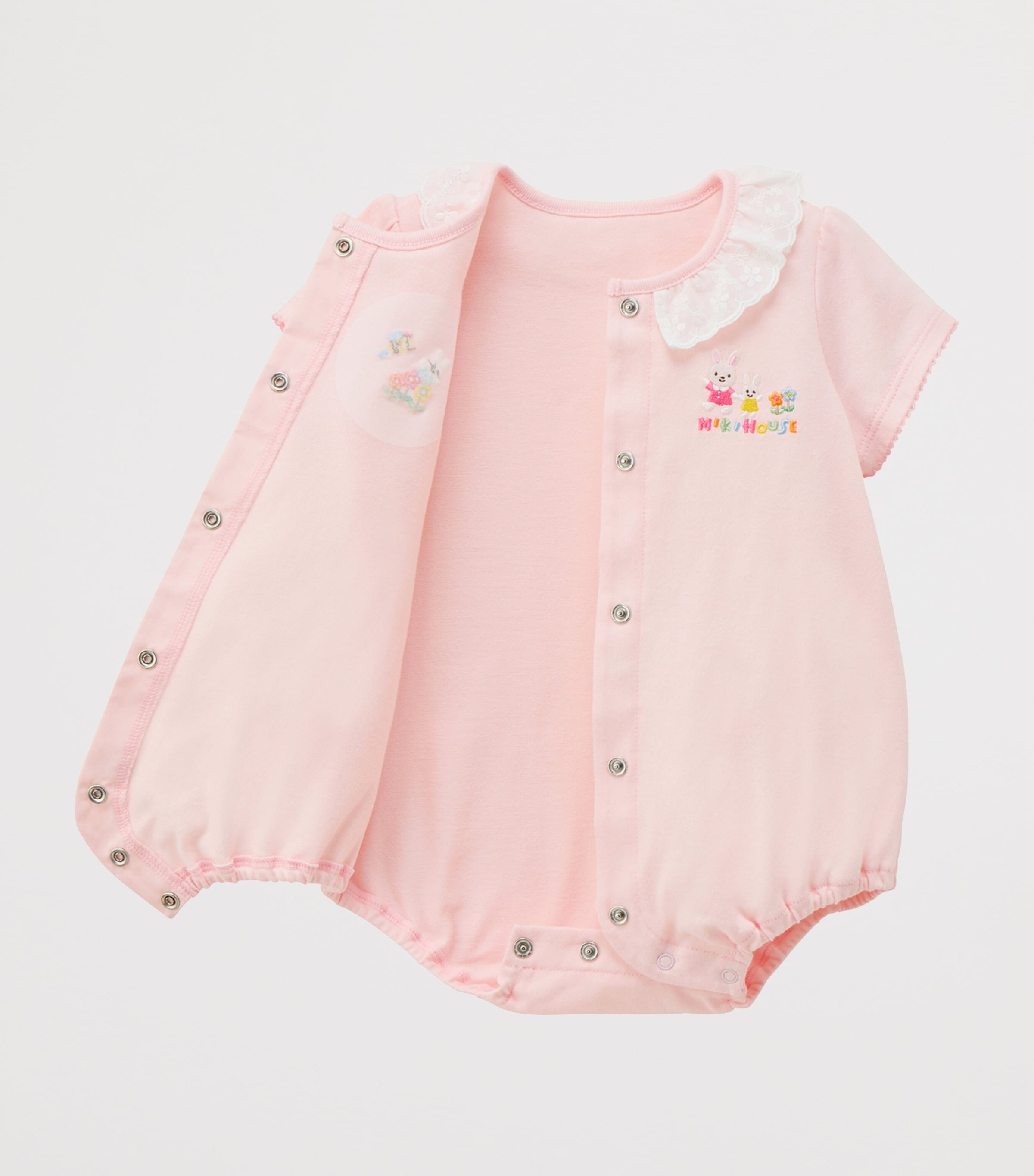 Miki House Cotton Embroidered Bodysuit (6-24 Months) Image 2
