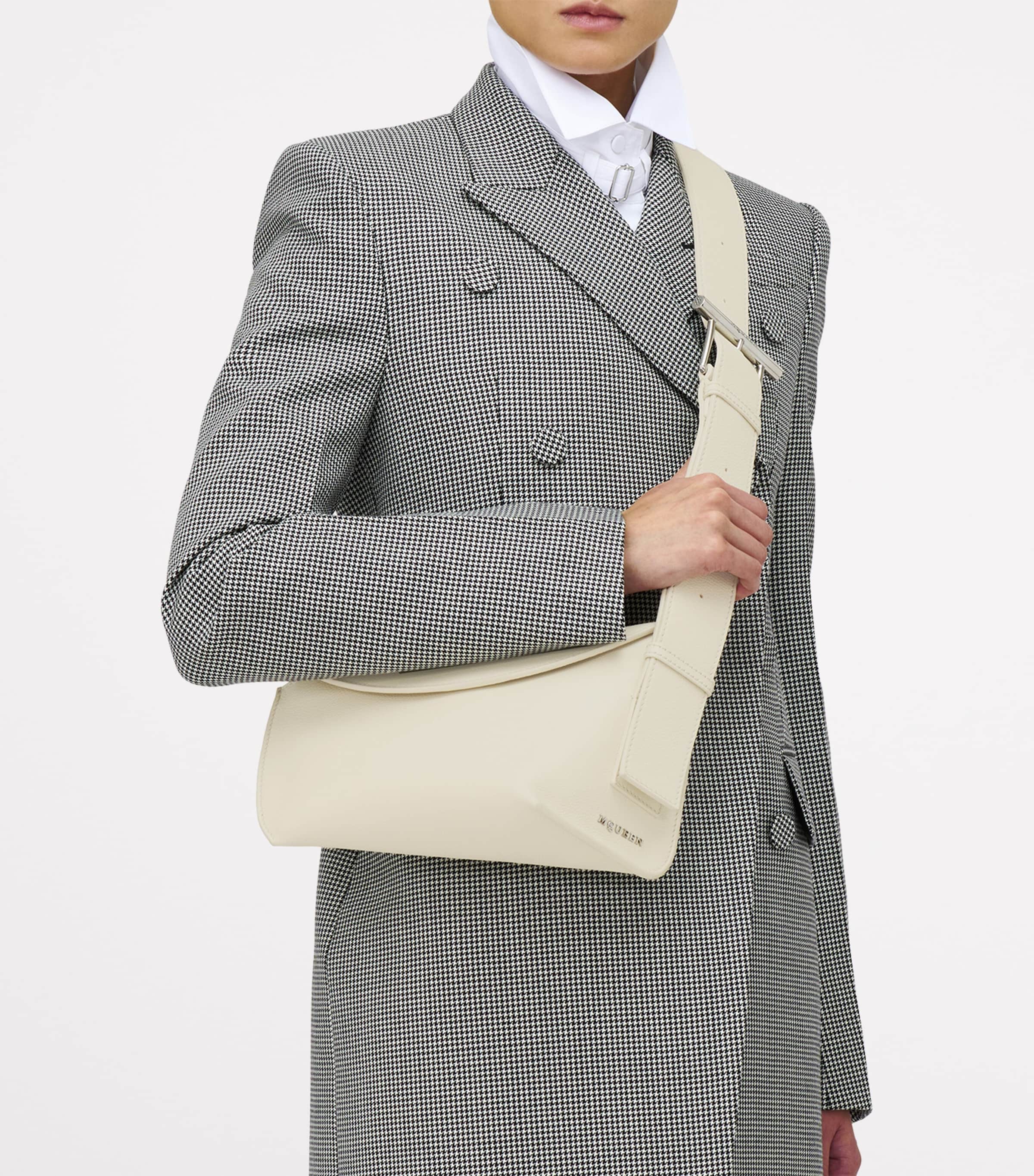 Leather T-Bar Sling Cross-Body Bag 9701 Image 5