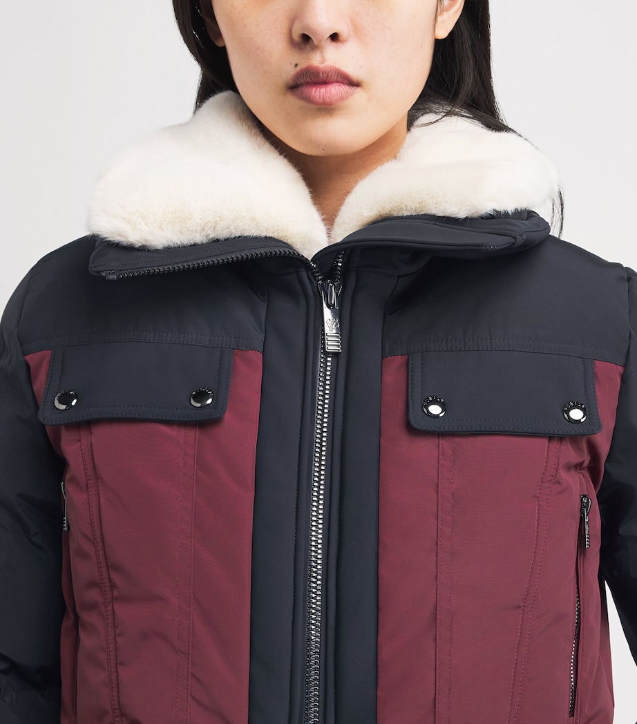 Water-Repellent Karei Ski Suit 2034ACJOU/MRIN/NEIGE Image 4