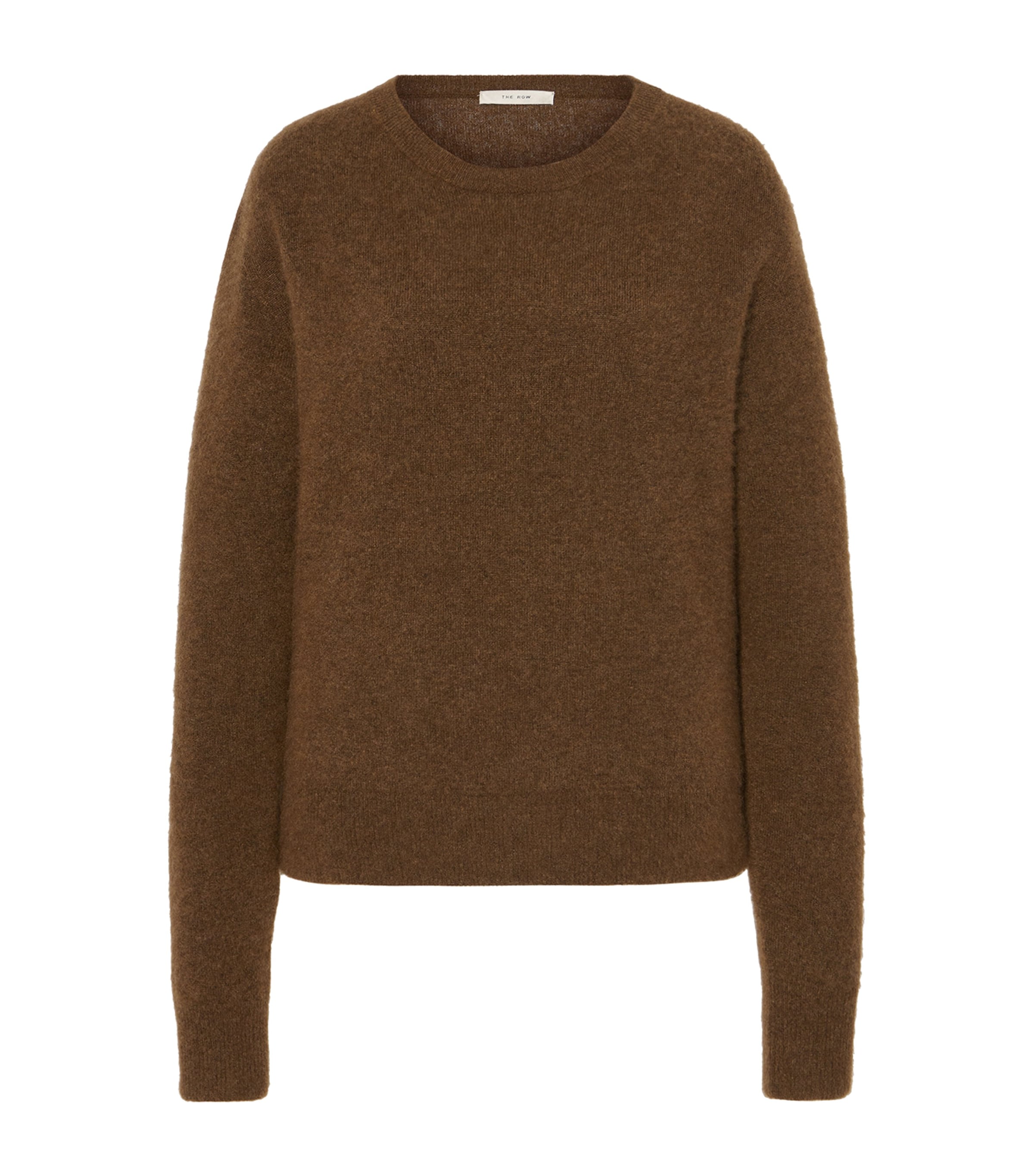 The Row Lorynna Cashmere And Silk-blend Sweater In Brown