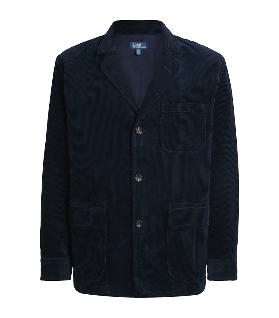 Polo Ralph Lauren Mens Cotton Corduroy Finley Jacket Aviator Navy Image 1