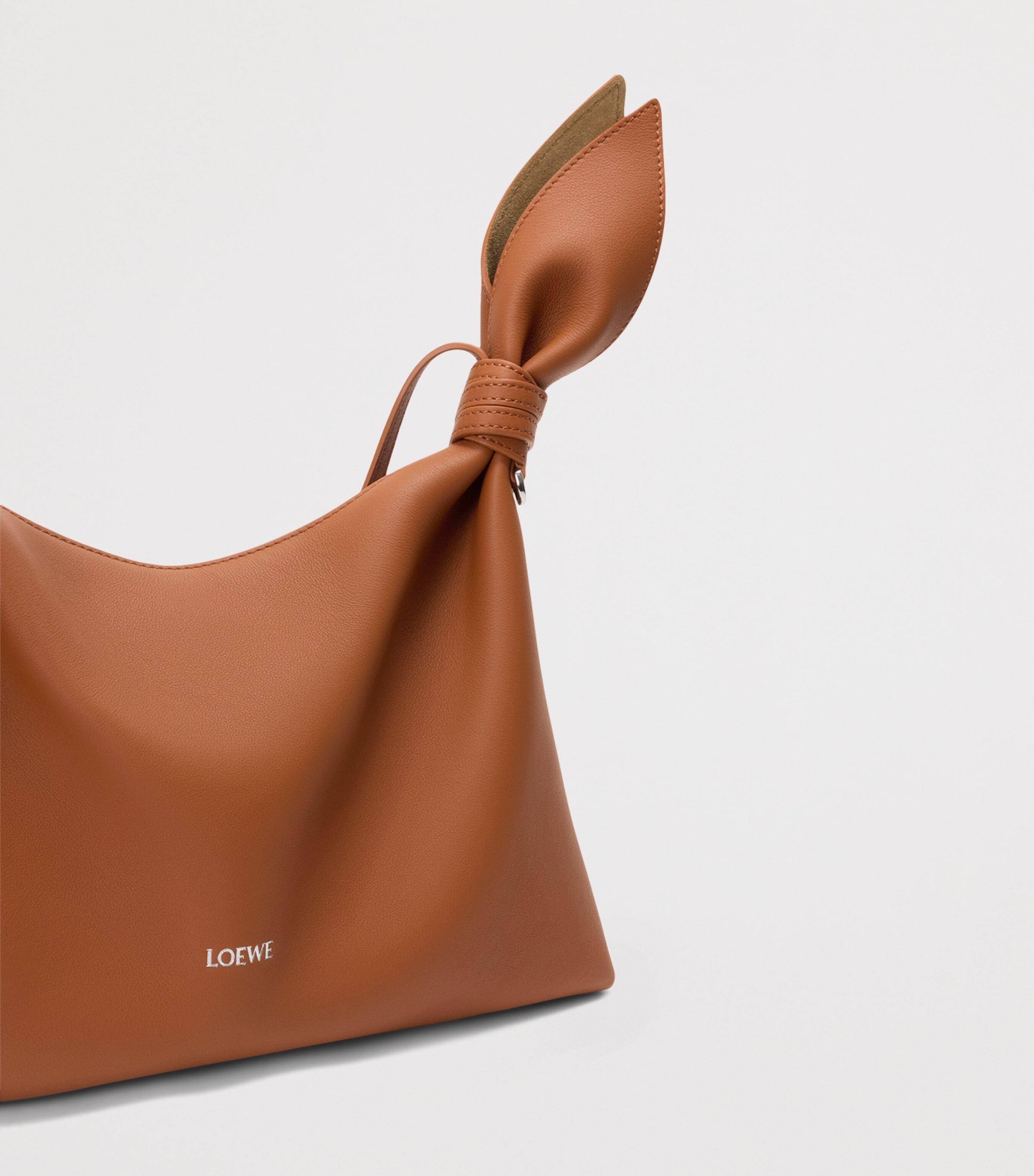 LOEWE Medium Leather Scarf Shoulder Bag Squirrel Image 7