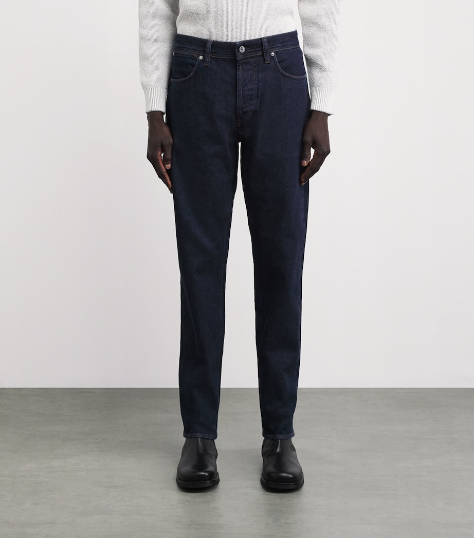 Stone Island Mens Stretch Denim-Rinsed Slim Jeans Image 4