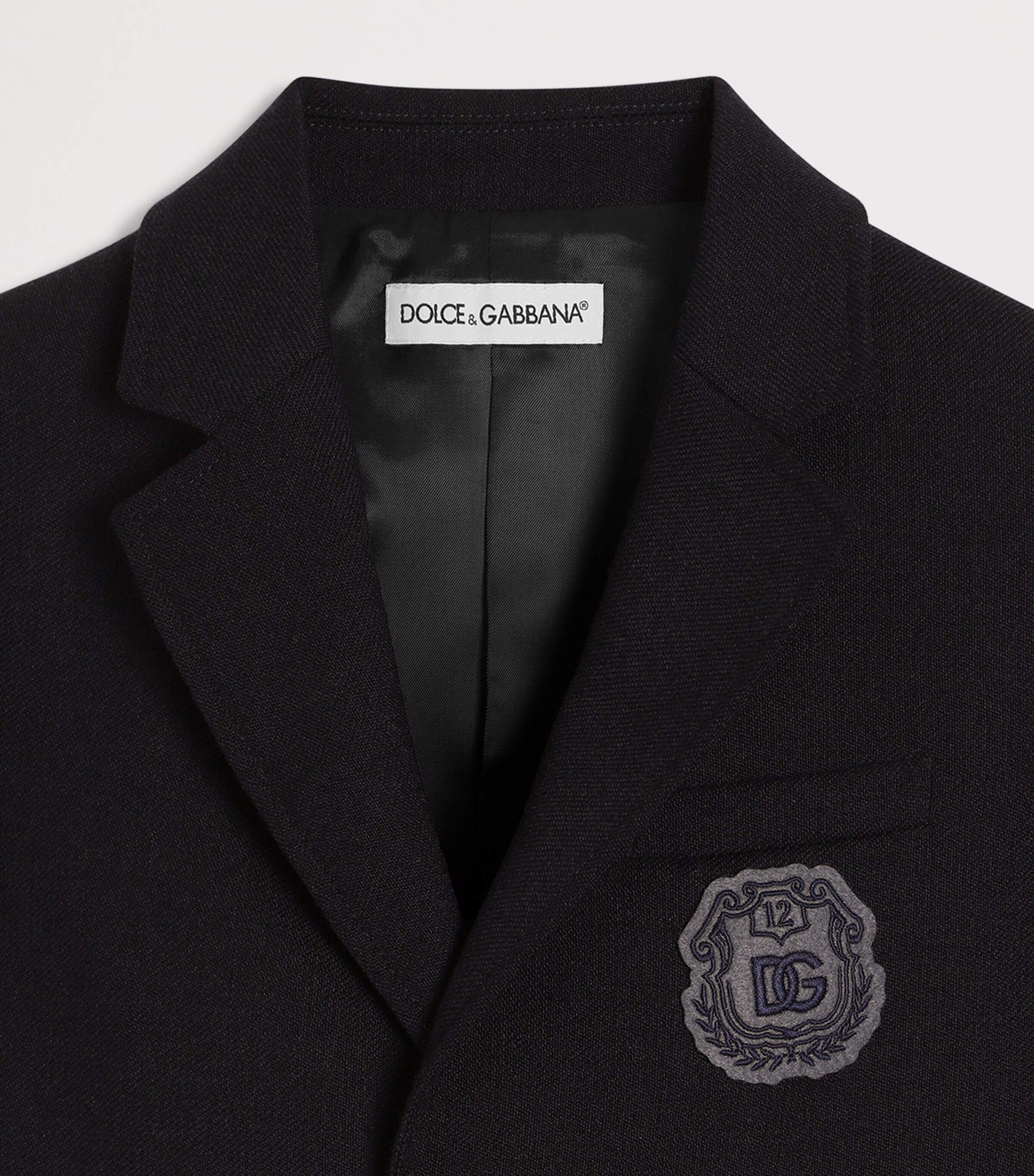Dolce&Gabbana Kids Virgin Wool Logo Jacket (8-14 Years) — photo 3