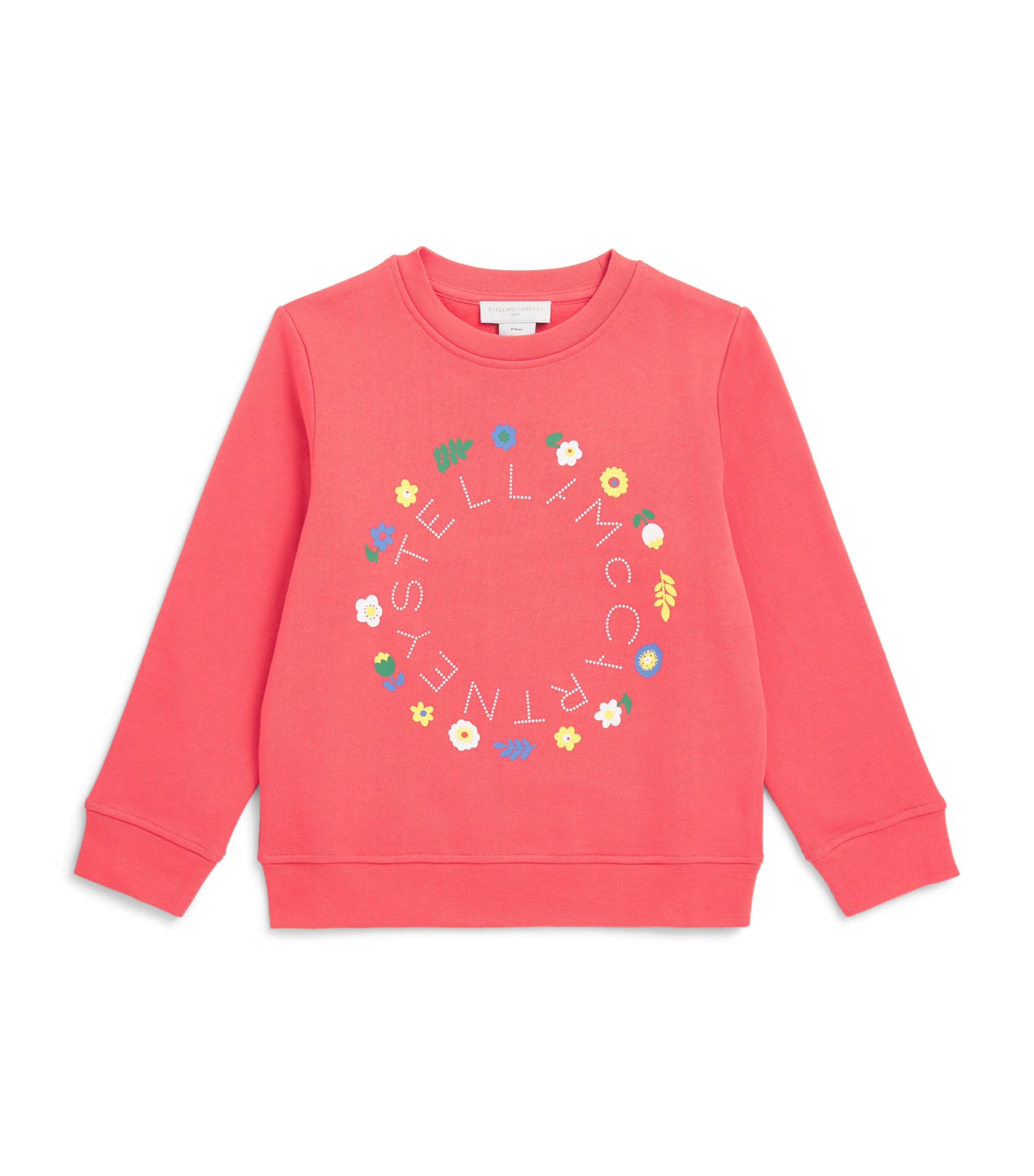Stella McCartney Kids Cotton Logo Sweatshirt (2-14 Years) Red Image 1