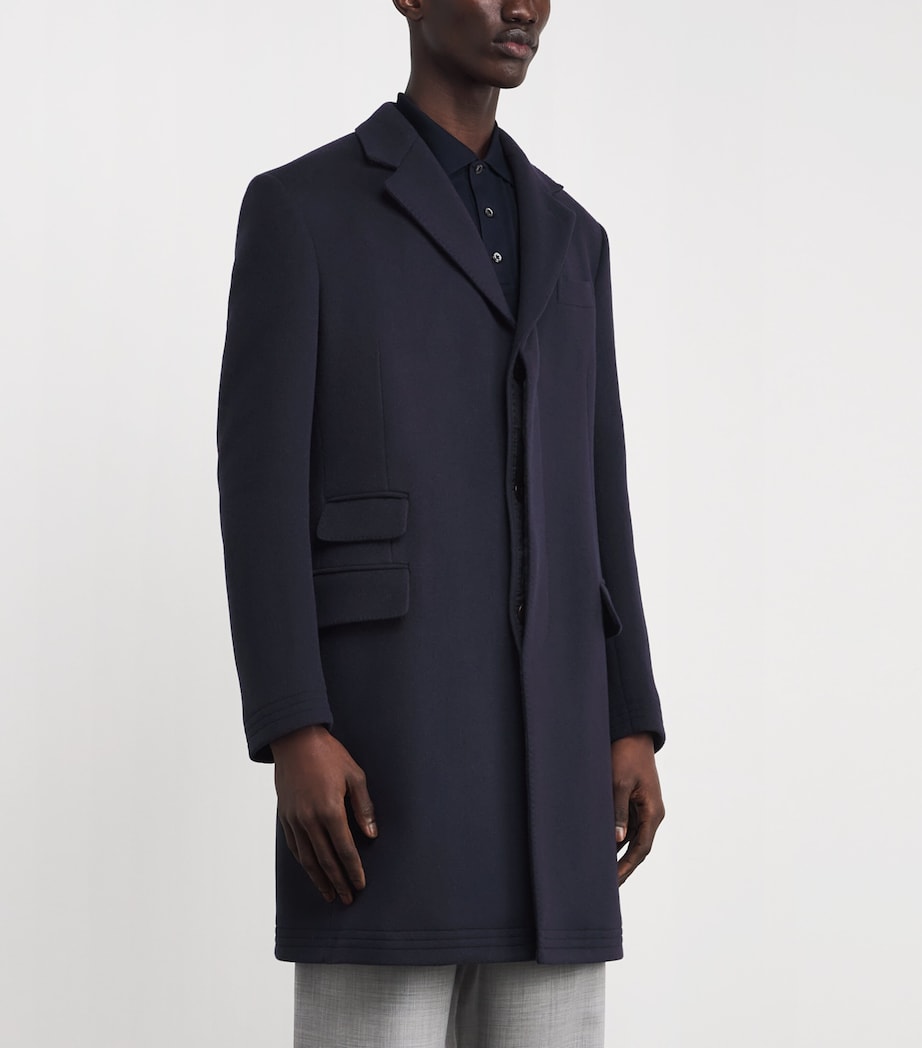 Wool-Blend Kent Overcoat NAVY Image 3