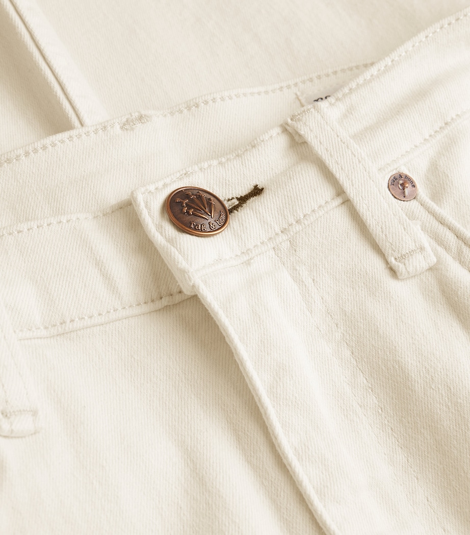 Peyton Mid-Rise Bootcut Jeans ECRU Image 5