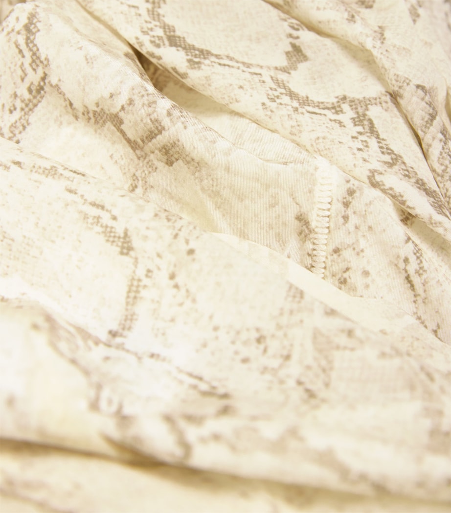 Milky Sheer Maxi Skirt STONE PASTEL SNAKE P Image 5