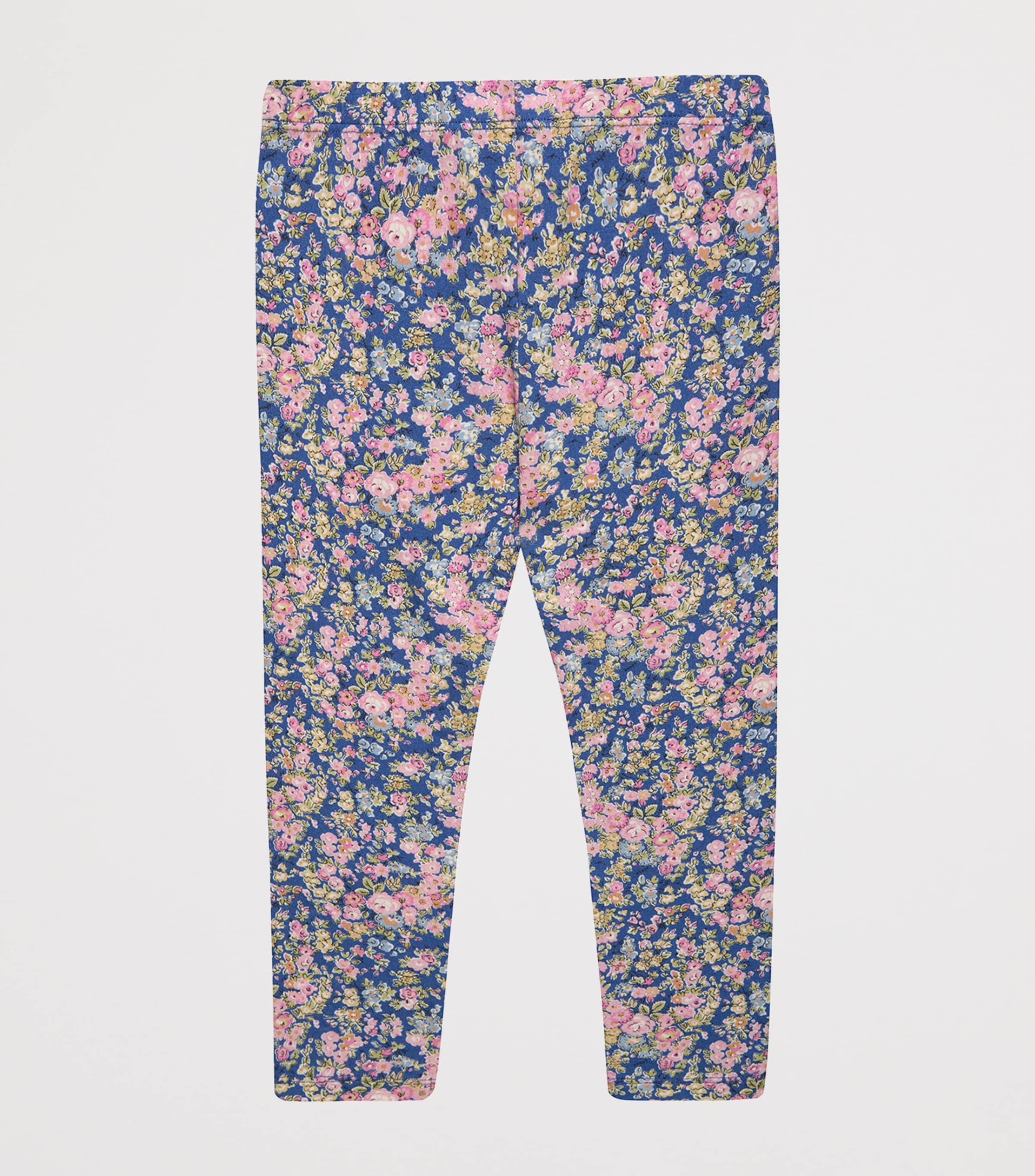 Trotters Tatum Floral Leggings (6-11 Years) Blue Image 2