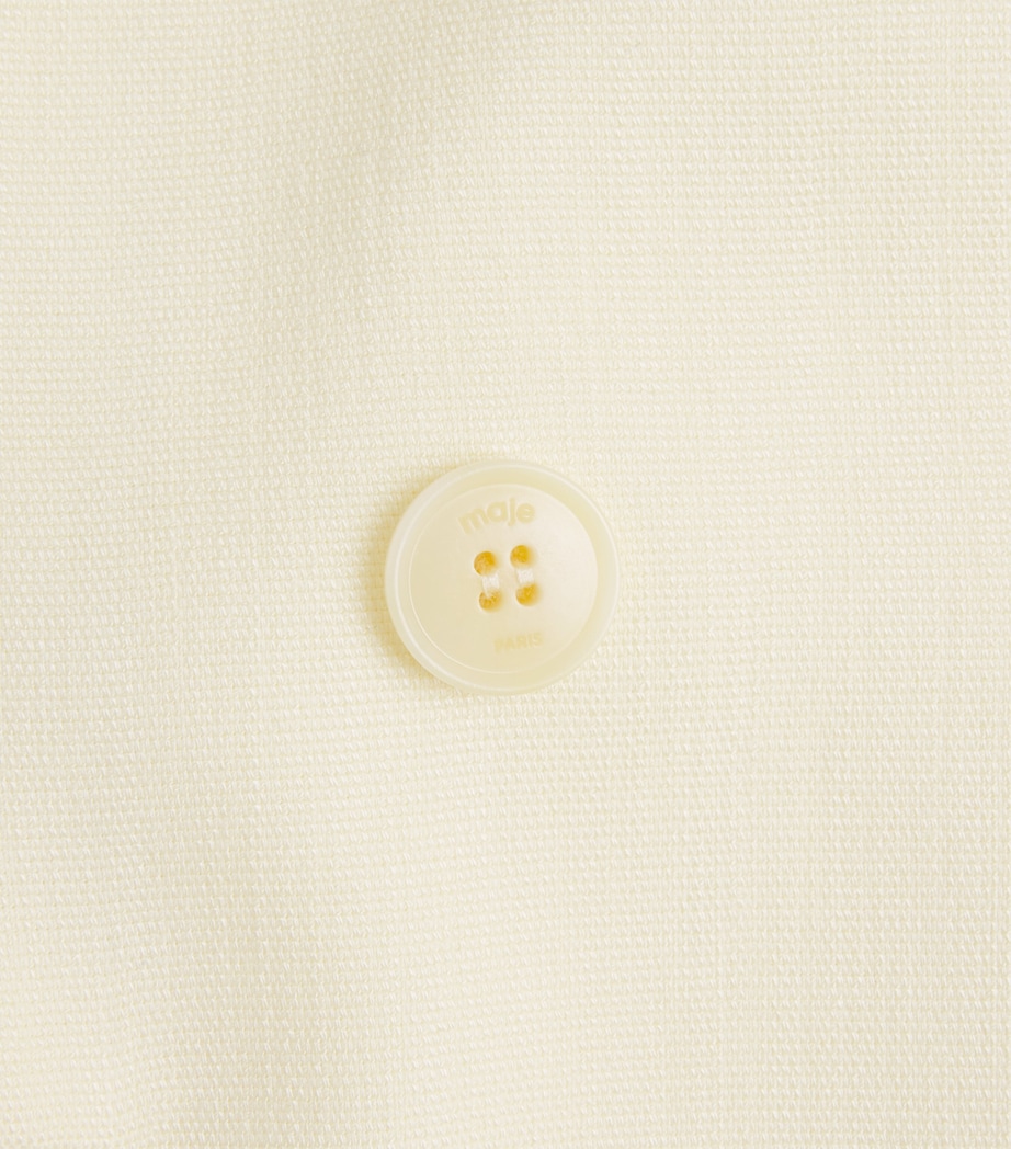 Double-Breasted Blazer PALE YELLOW Image 6