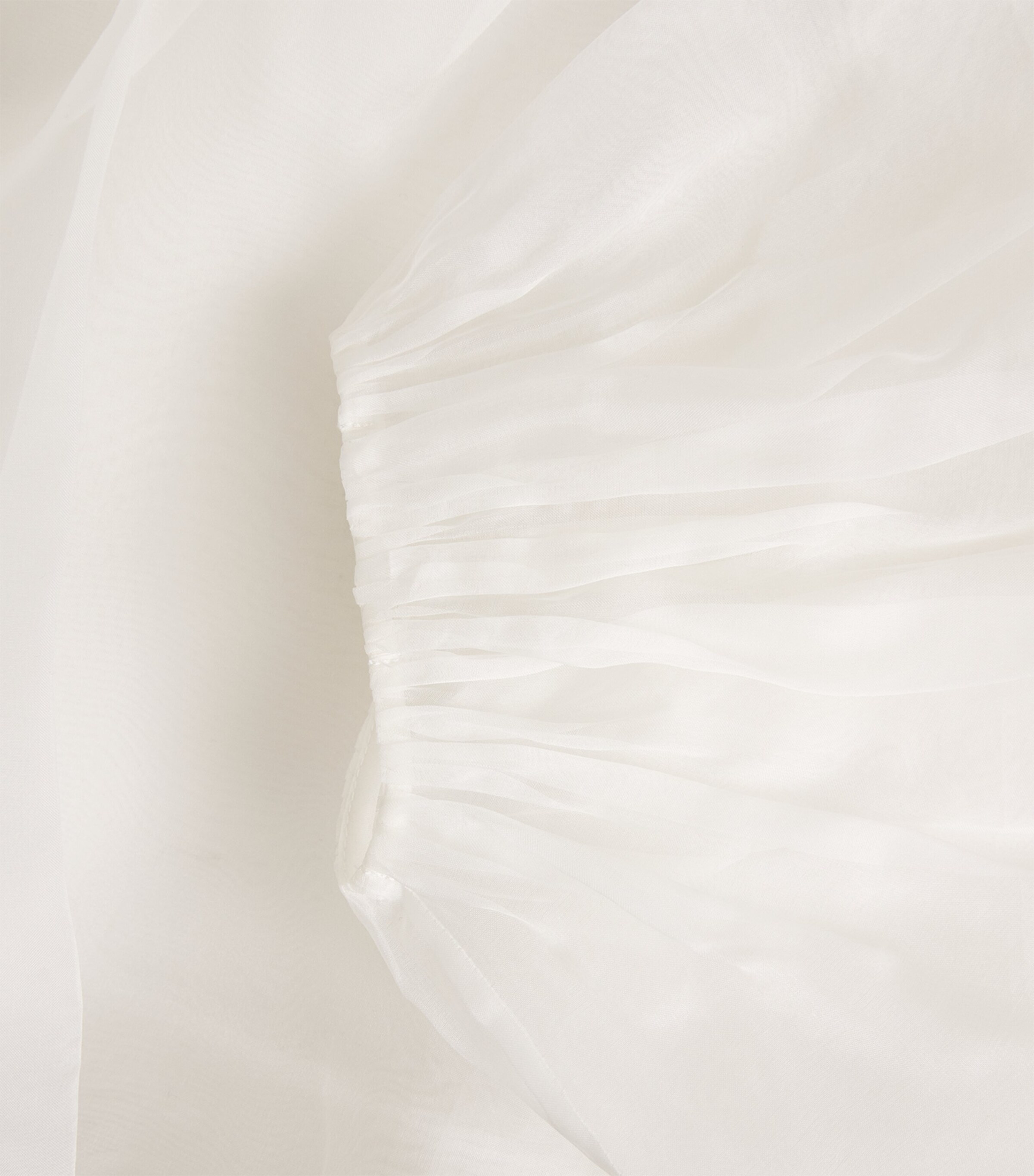 FRAME Womens Silk Balloon Blouse Crea Cream Image 6