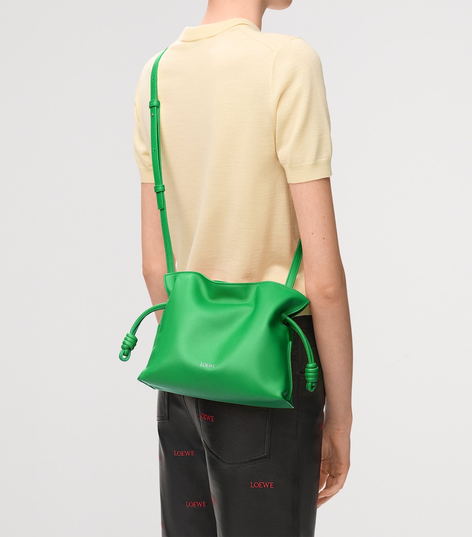 LOEWE Mini Leather Flamenco Purse Clover Green Image 2