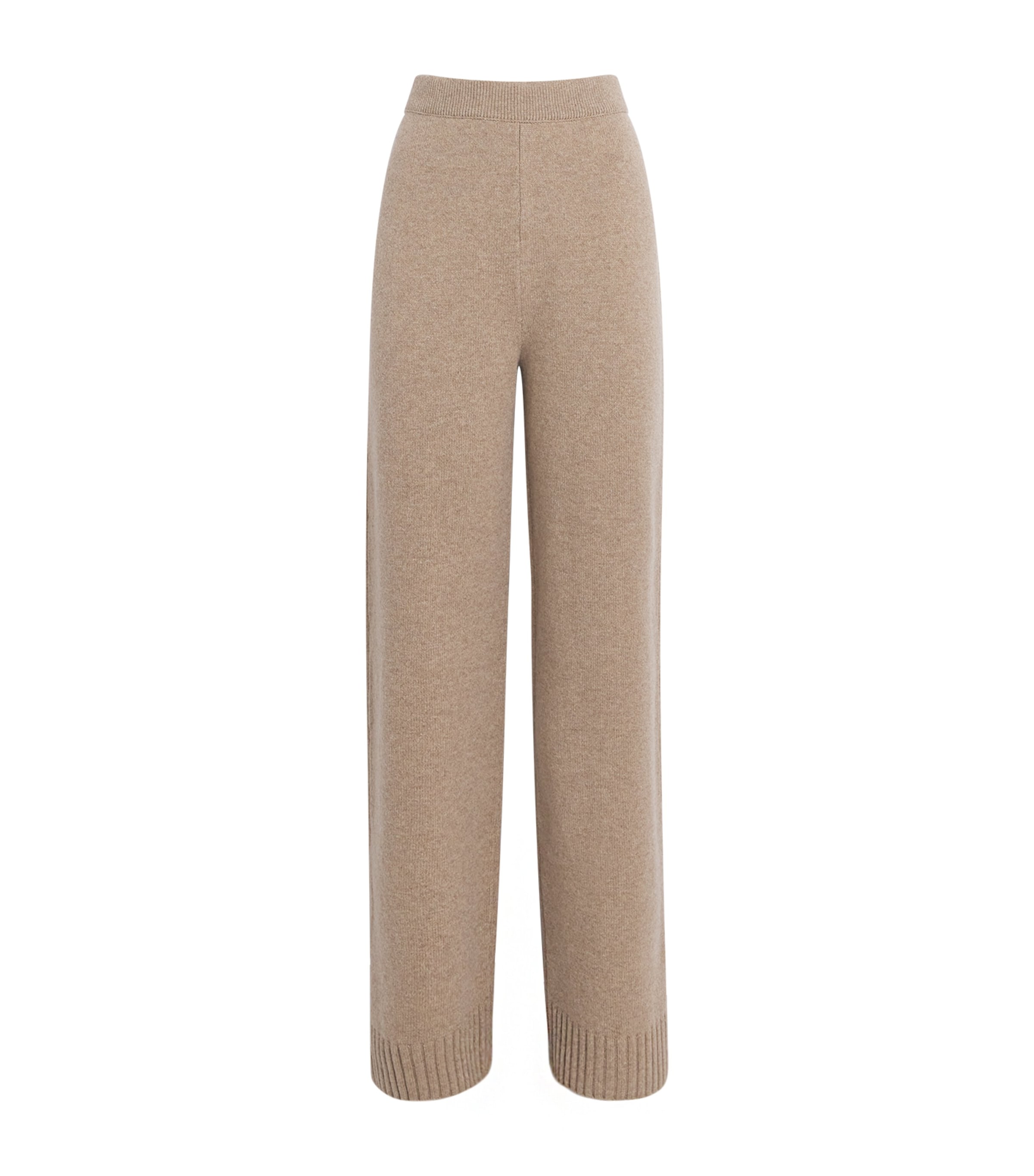 Wool Wide-Leg Sweatpants 296 MELANGE OATMEAL Image 1