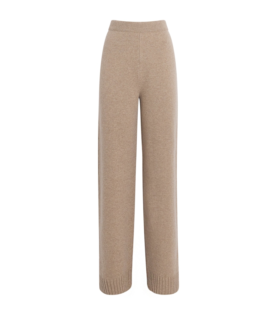 Wool Wide-Leg Sweatpants 296 MELANGE OATMEAL Image 1