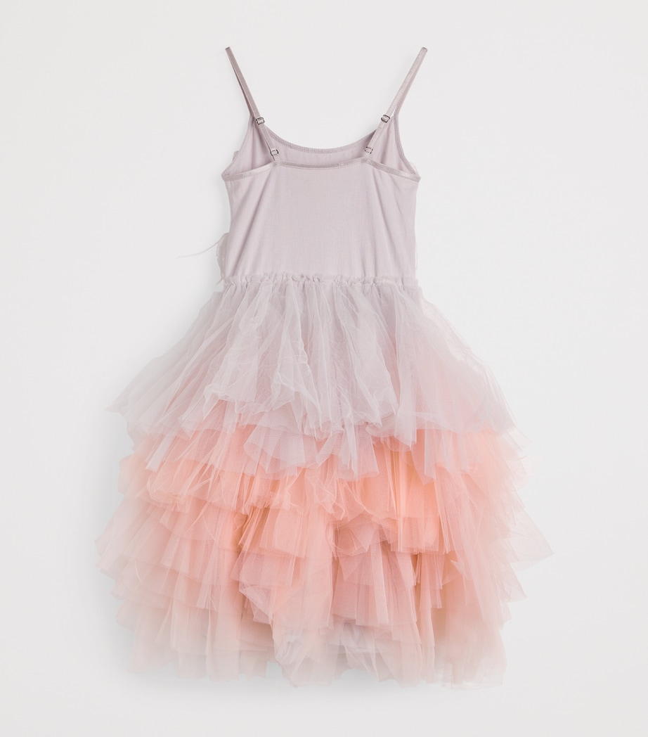 Feather-Trim Willow Dress (2-12 Years) FRENCH SILVER MIX Image 2