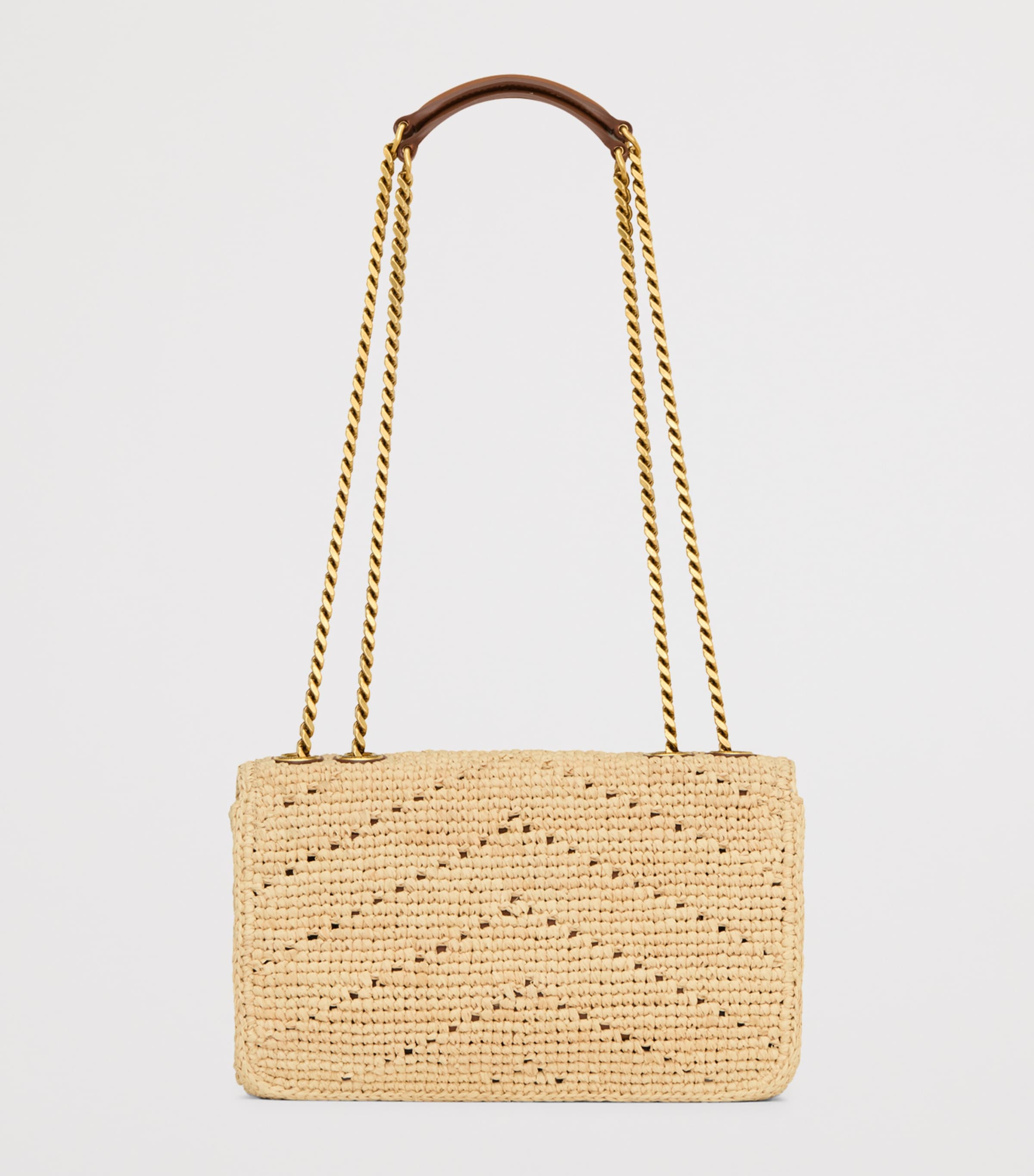 Saint Laurent Small Raffia Loulou Shoulder Bag Image 2