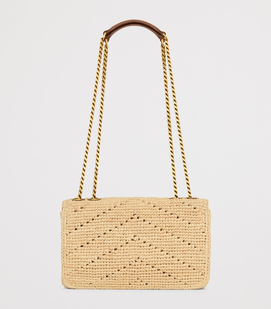 Saint Laurent Small Raffia Loulou Shoulder Bag Image 2