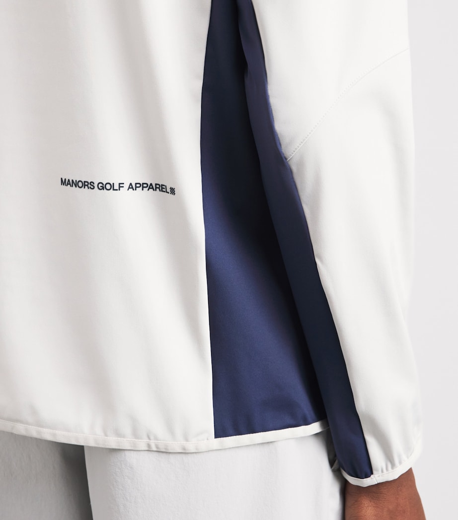 Manors Mens Tech Quarter-Zip 2.0 Mid-Layer Vapour Grey Image 5