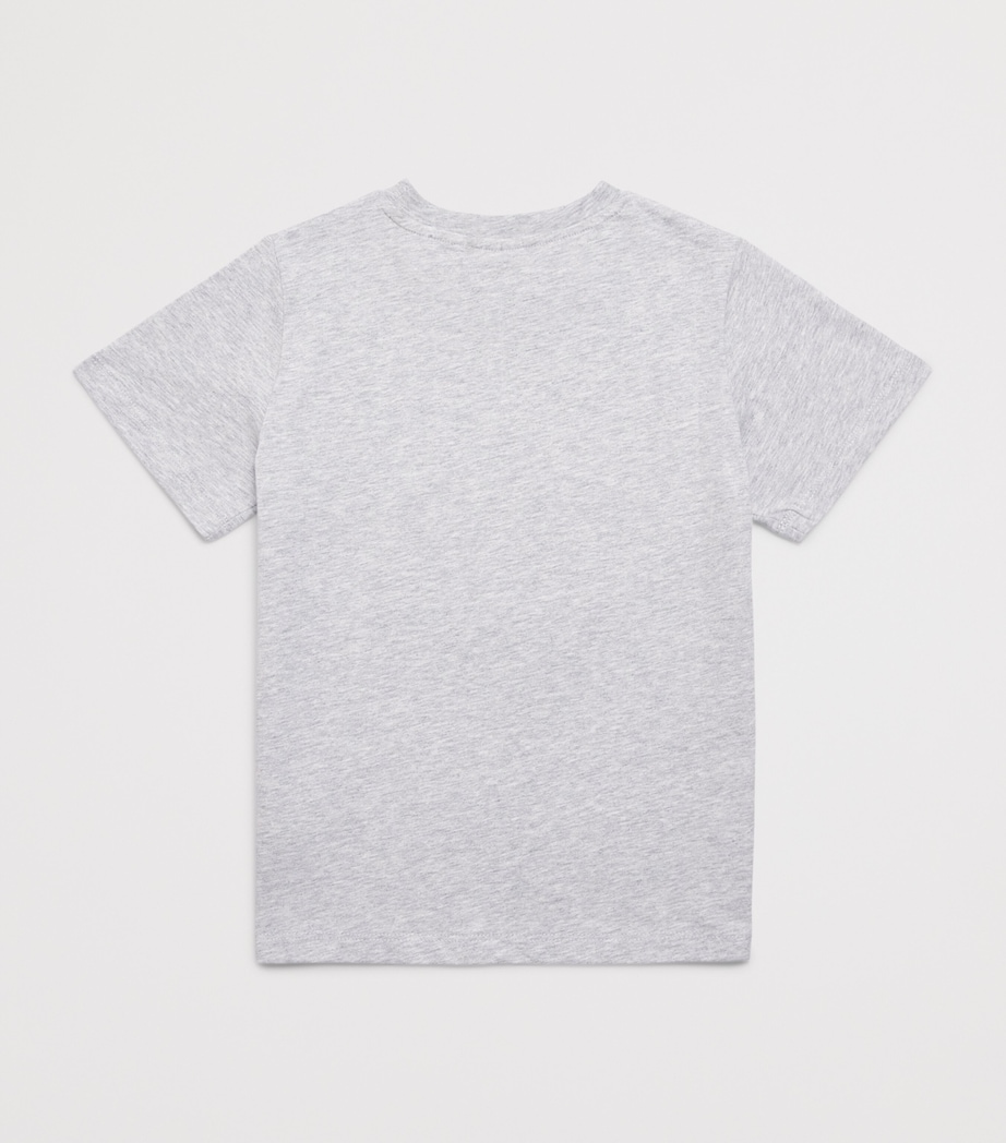 Stella McCartney Kids Cotton Dove T-Shirt (3-14 Years) Grigio Medio Mel. Image 2