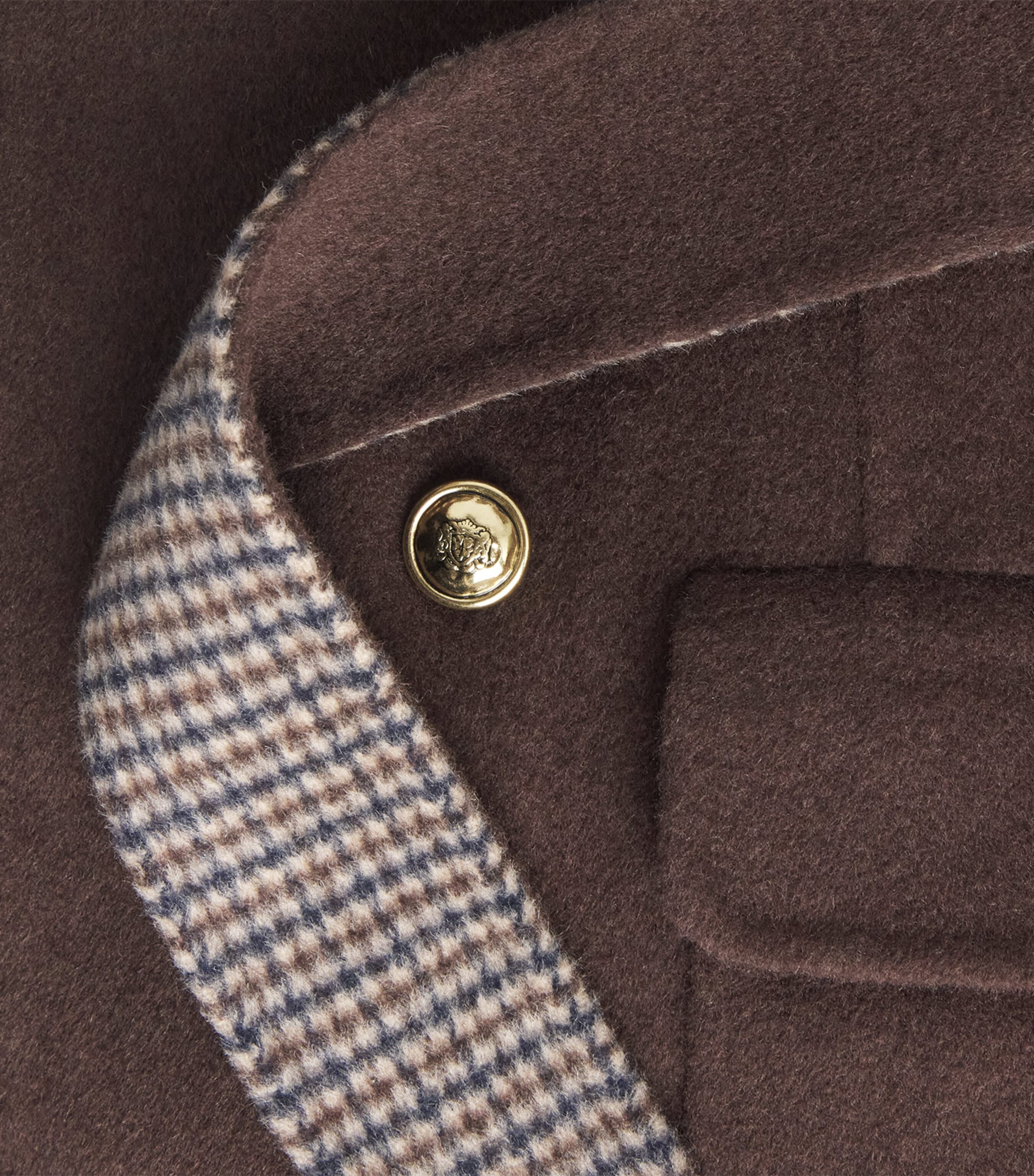 Sandro Paris Womens Wool-Blend Belted Coat Brown Image 6