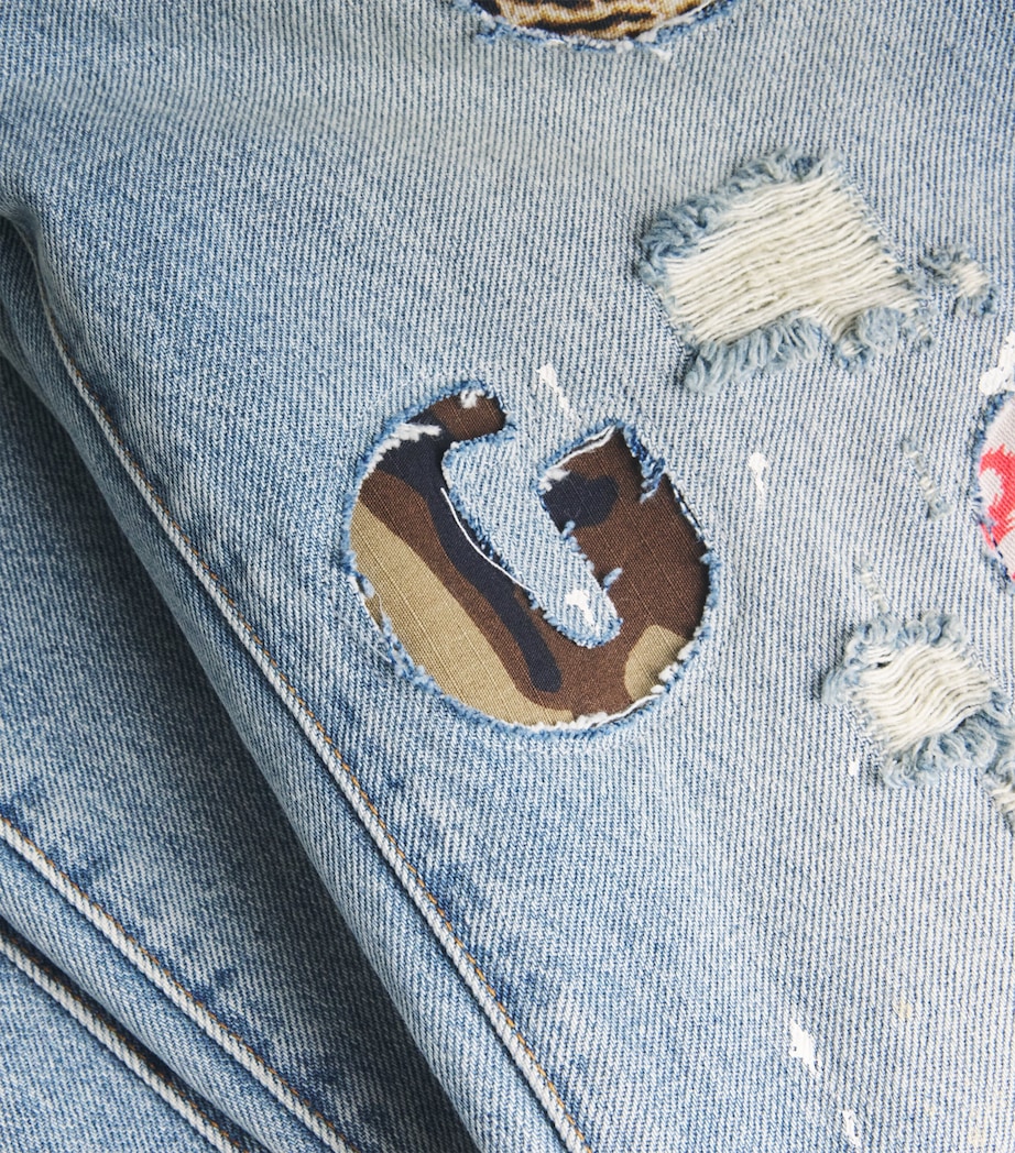 Flared G-Time Jeans MEDIUM WASH INDIGO Image 5