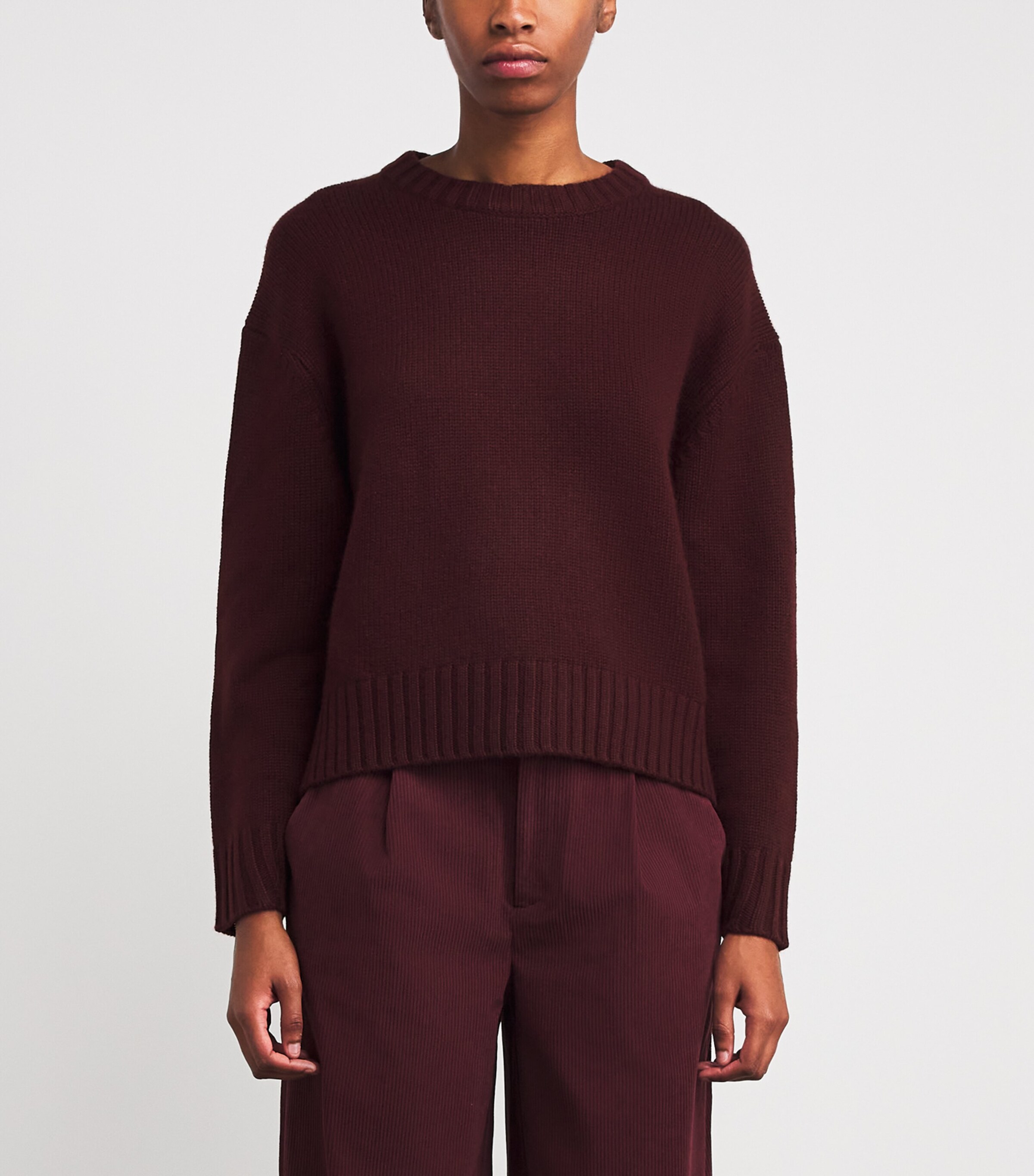 Cashmere Cru Sweater MAROON Image 3