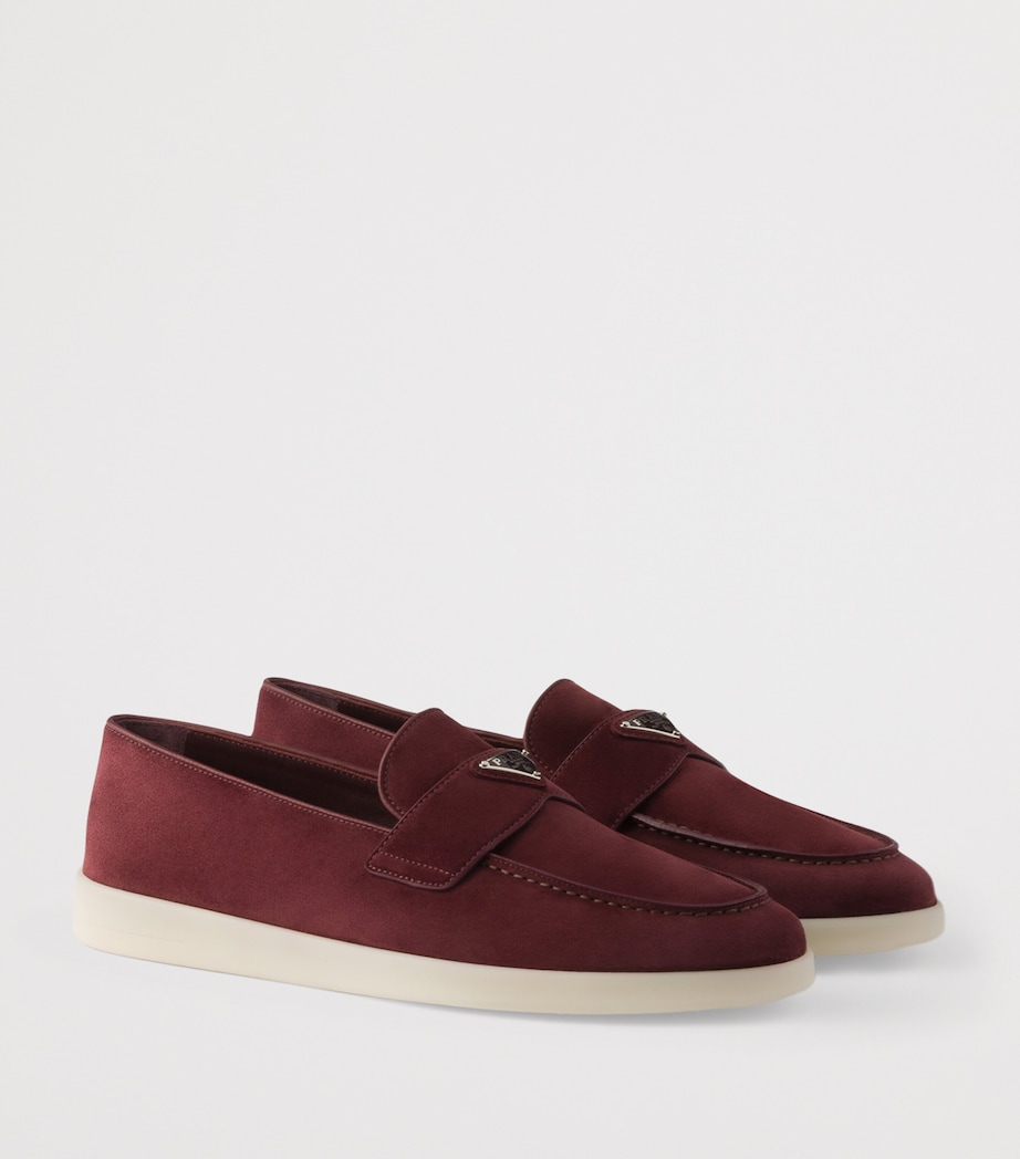 Suede Triangle Loafers F0007 Image 2