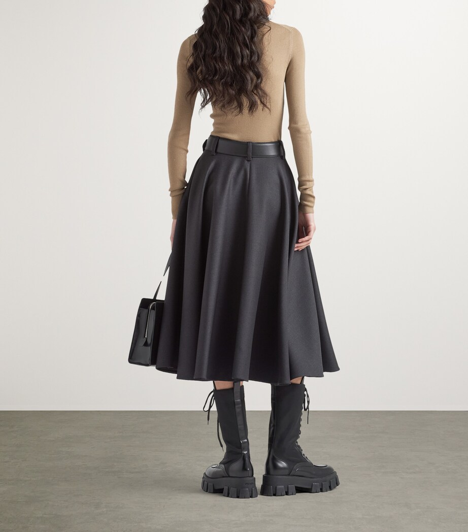 Wool Logo Rollneck Sweater F0040 Image 4