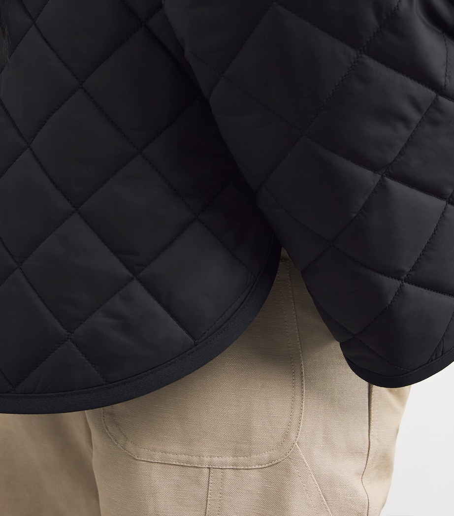 Reversible Quilted Jacket BLACK Image 7