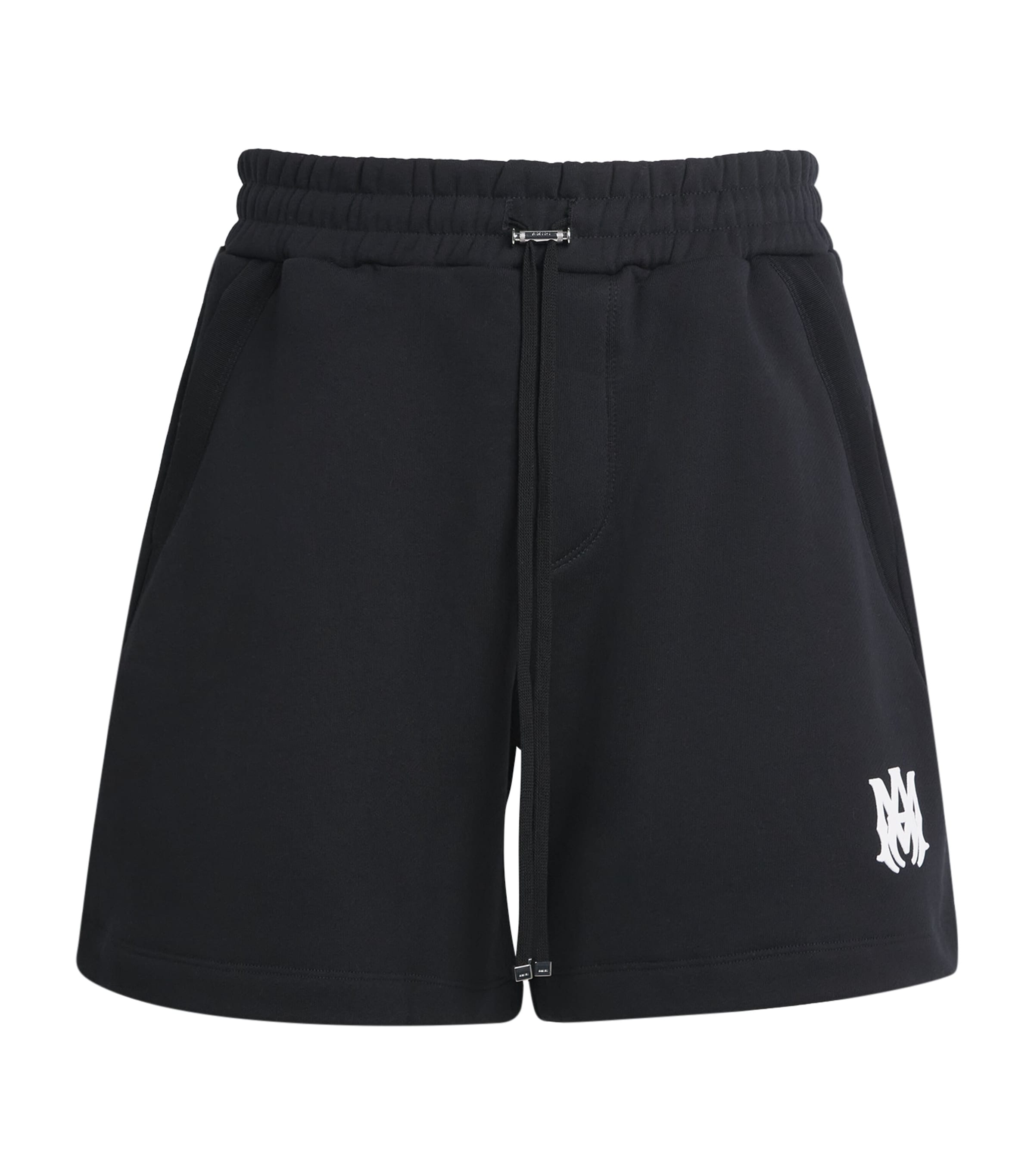 AMIRI Mens Cotton MA Logo Sweat Shorts Black Image 1