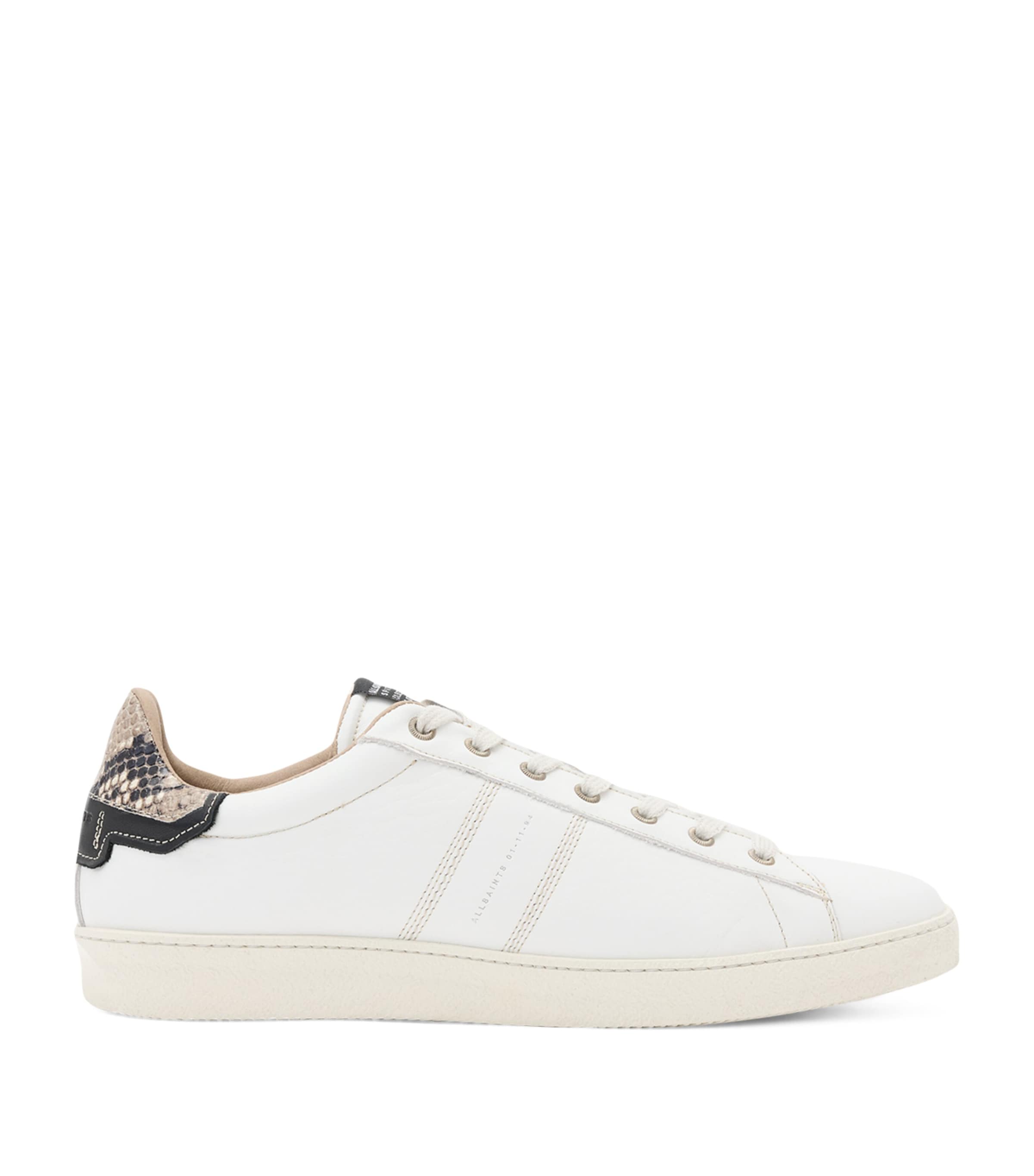 AllSaints Leather Leon Low-Top Sneakers | Men Shoes | Trainers | Low-Top Trainers | Designers | AllSaints