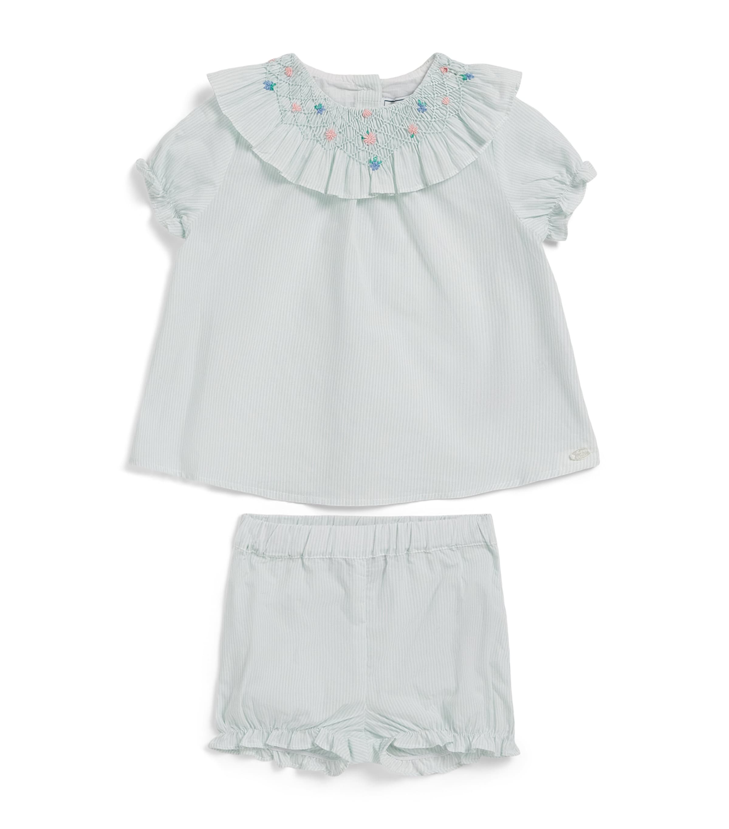 Tartine et Chocolat Cotton Stripe Top and Shorts Set (3-18 Months) Image 1