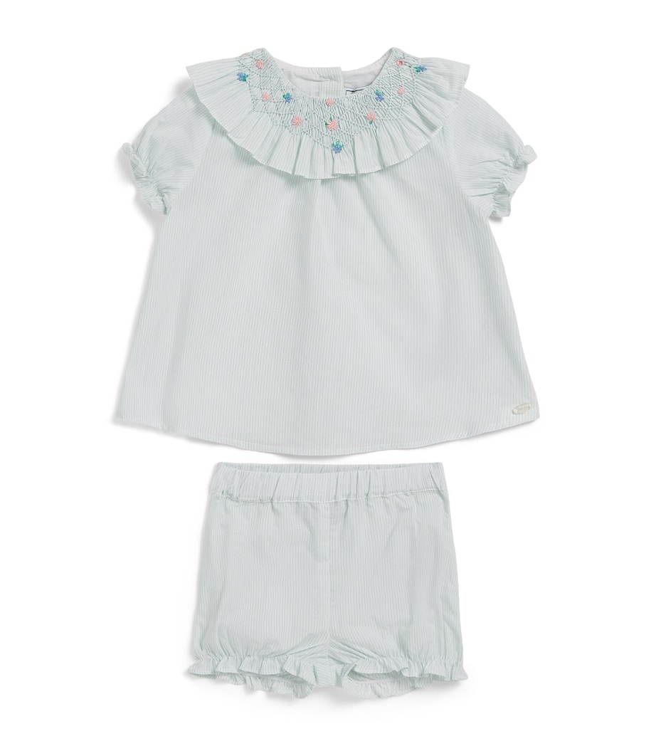Tartine et Chocolat Cotton Stripe Top and Shorts Set (3-18 Months) Image 1