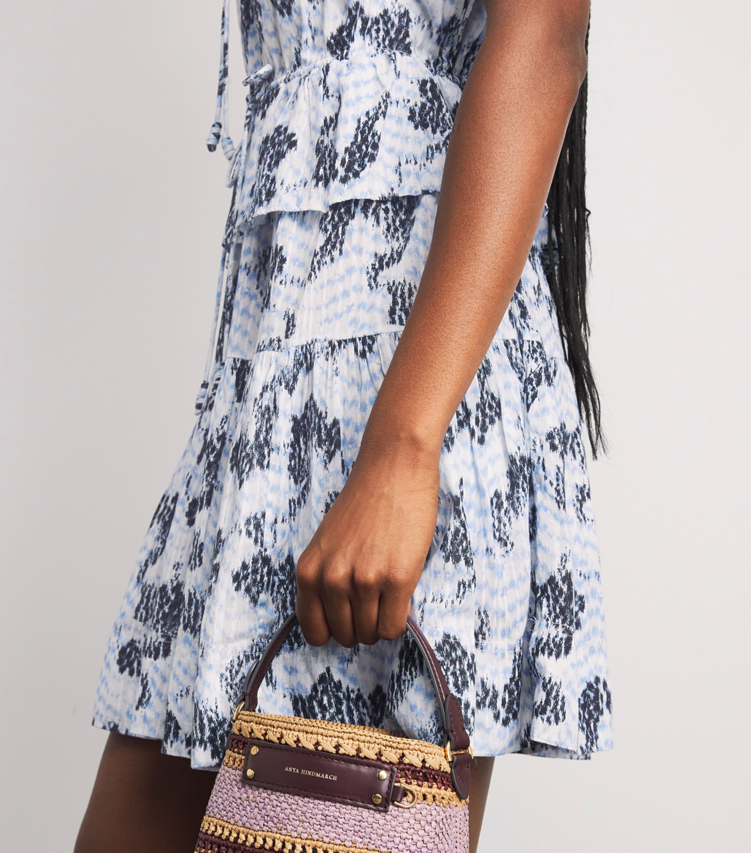 Ulla Johnson Womens Cotton-Blend Celie Mini Dress Ciel Image 5