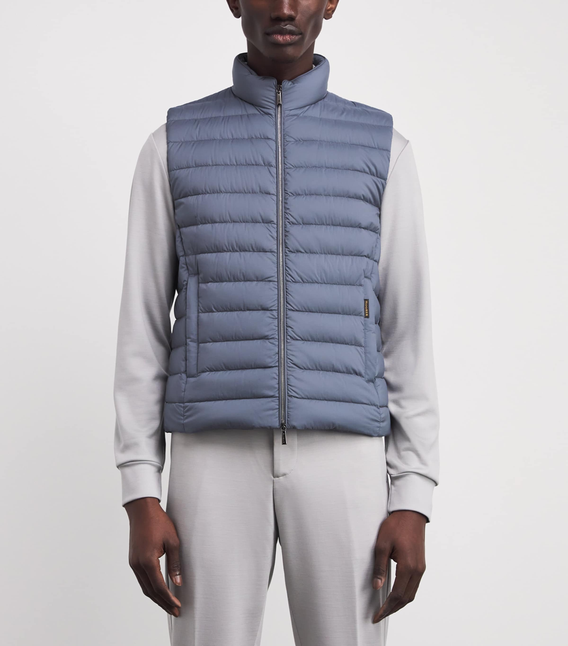 Quilted Calaf Gilet CHAMBRAY U0703 Image 3