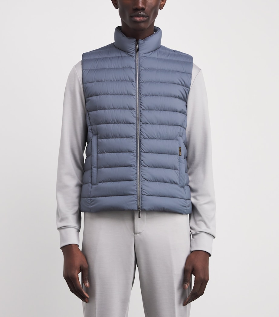 Quilted Calaf Gilet CHAMBRAY U0703 Image 3